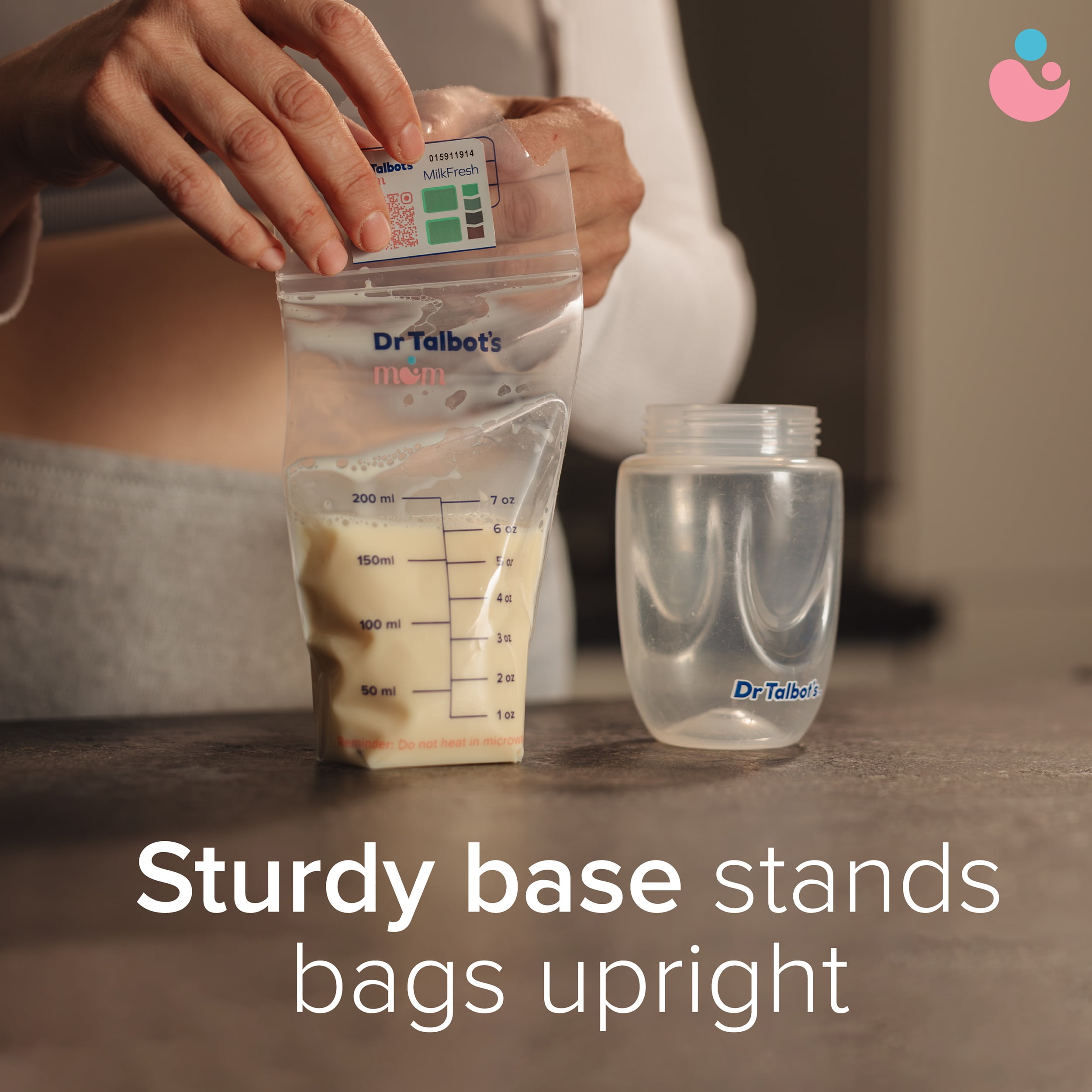 Dr. Talbot's Mom Breastmilk Storage Bags with MilkFresh Sensors (50 Count) 8kzzk