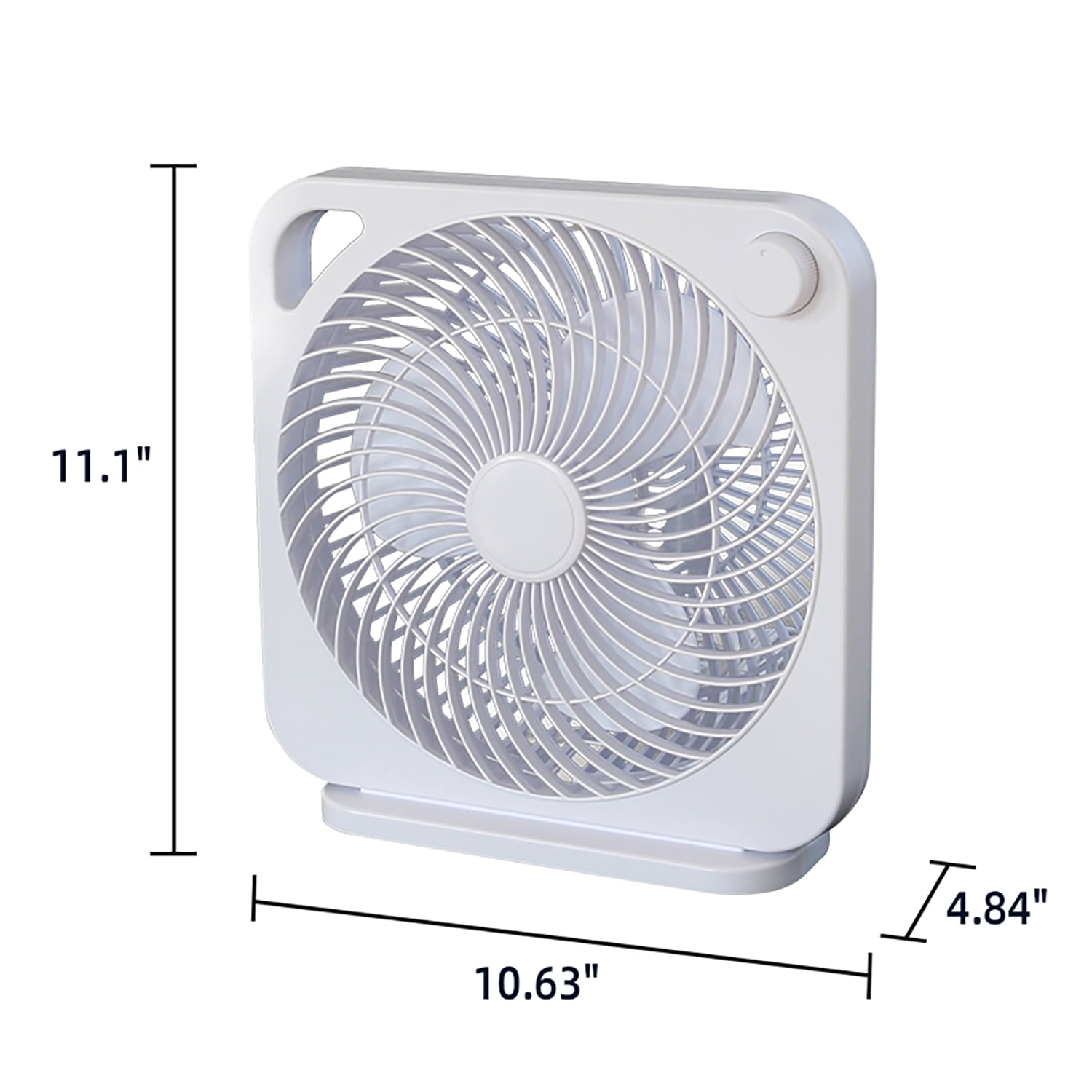 Mainstays 9 in 3-Speed Indoor Personal Table Fan (White, 9 in) 4vru6