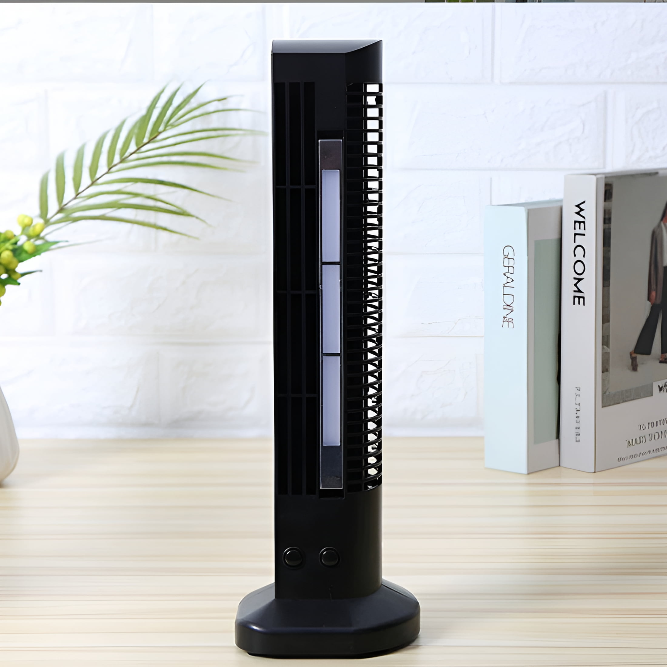 Hibibud Tower Fan, Quiet Oscillating Standing Fan with Remote, 3 Speeds and 4 Modes for Home and Office (Black, 40 in) zmjne