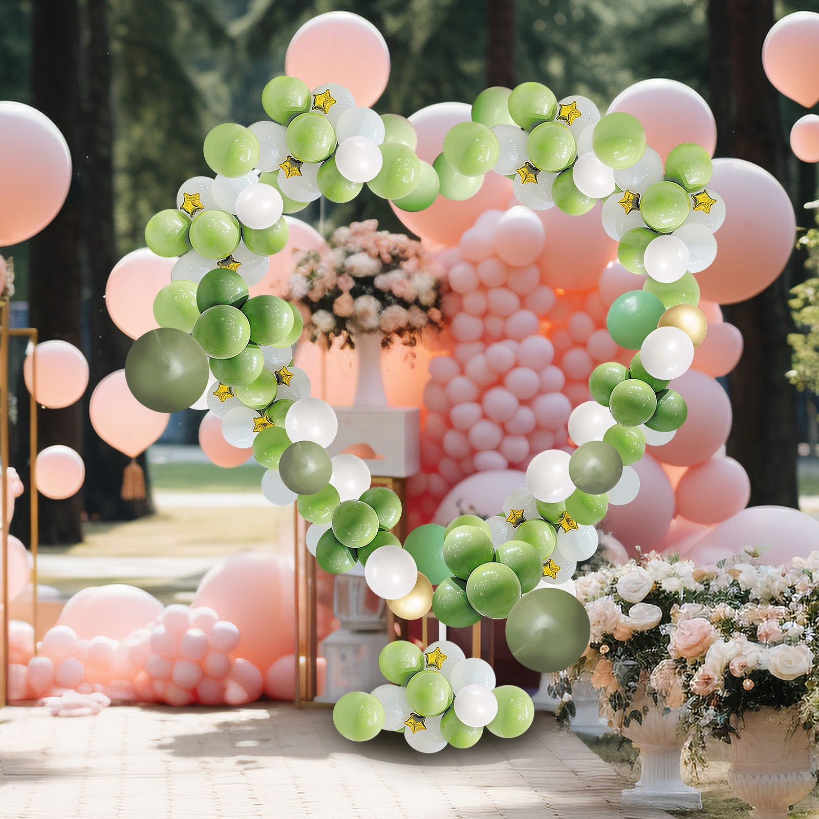Toyvian Balloon Arch Kit for Weddings and Parties, Adjustable Plastic Stand (White, 1 Set) j2eqx