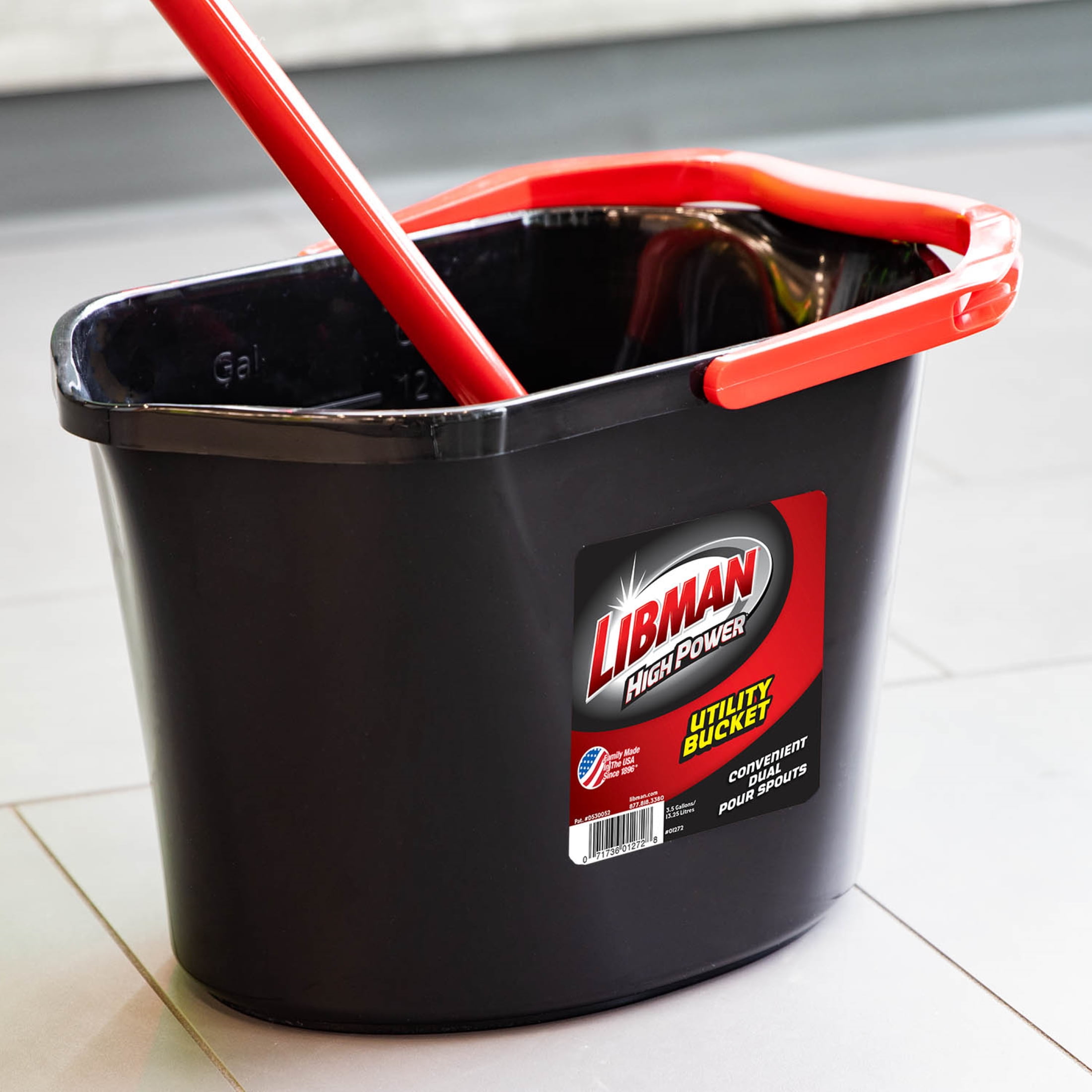 Libman High Power Utility Bucket (Black, 3.5 gal) agil1 - Image 6