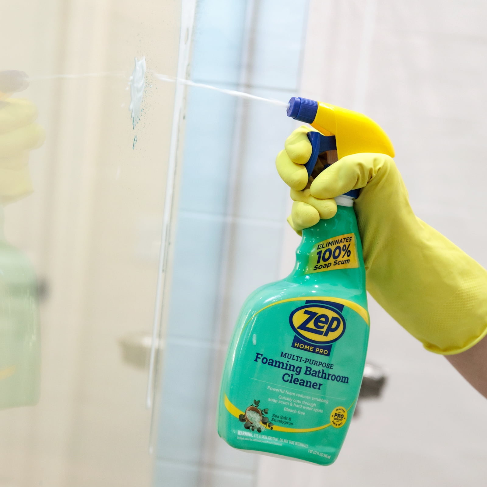 Zep Home Pro Multi-Purpose Foaming Bathroom Cleaner (Eucalyptus & Sea Salt, 32 fl oz) 9wu04 - Image 3