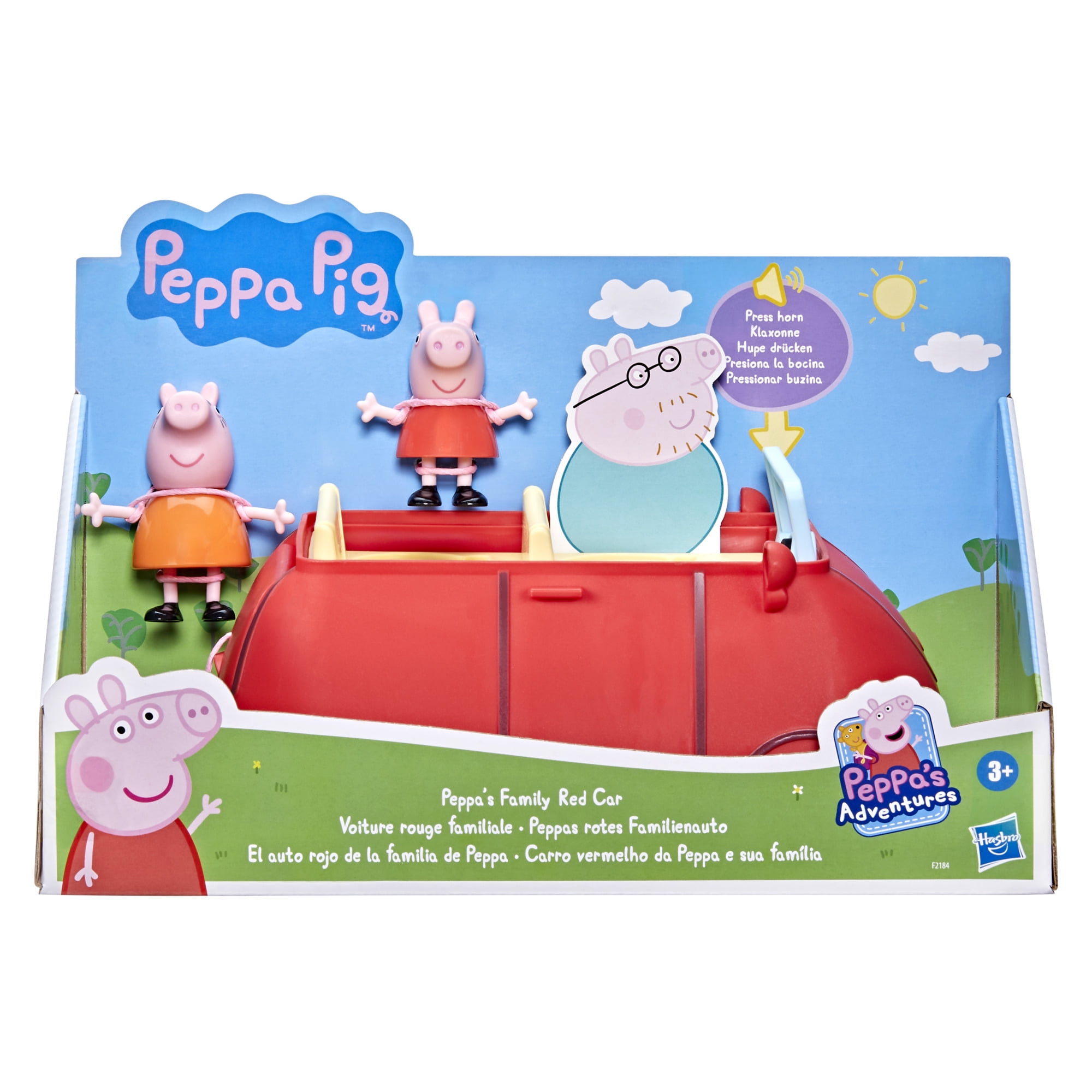 Peppa Pig Peppa’s Adventures Family Red Car Preschool Play Vehicle (Red, 1 Set) mmz95