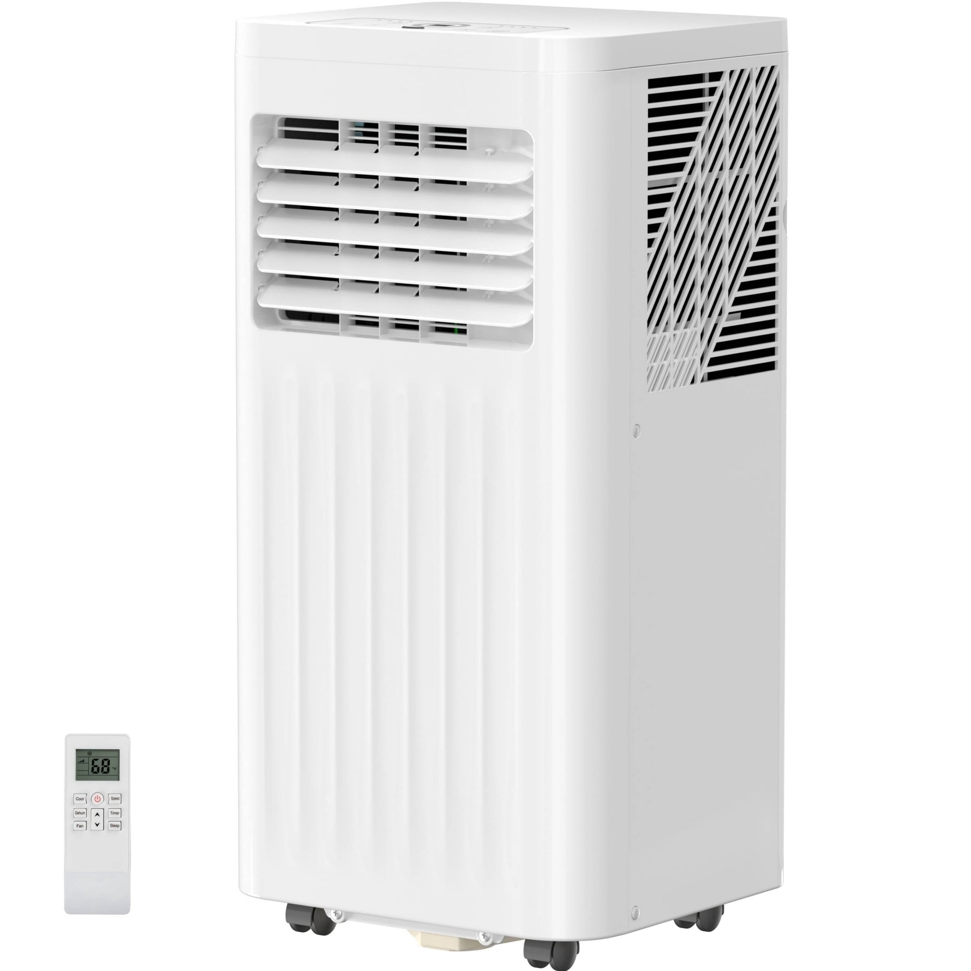 KissAir Portable Air Conditioner 8000 BTU 3-in-1 Cooling Dehumidifier and Fan (White, 8000 BTU) uqi3x