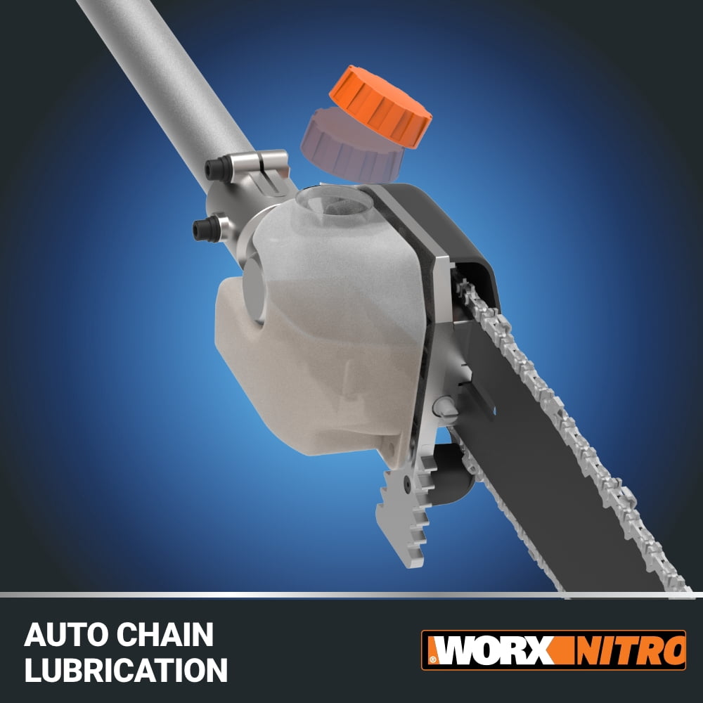 Worx Nitro Driveshare WA0222 40V Pole Saw Attachment (Black, 10 in) 9gyia