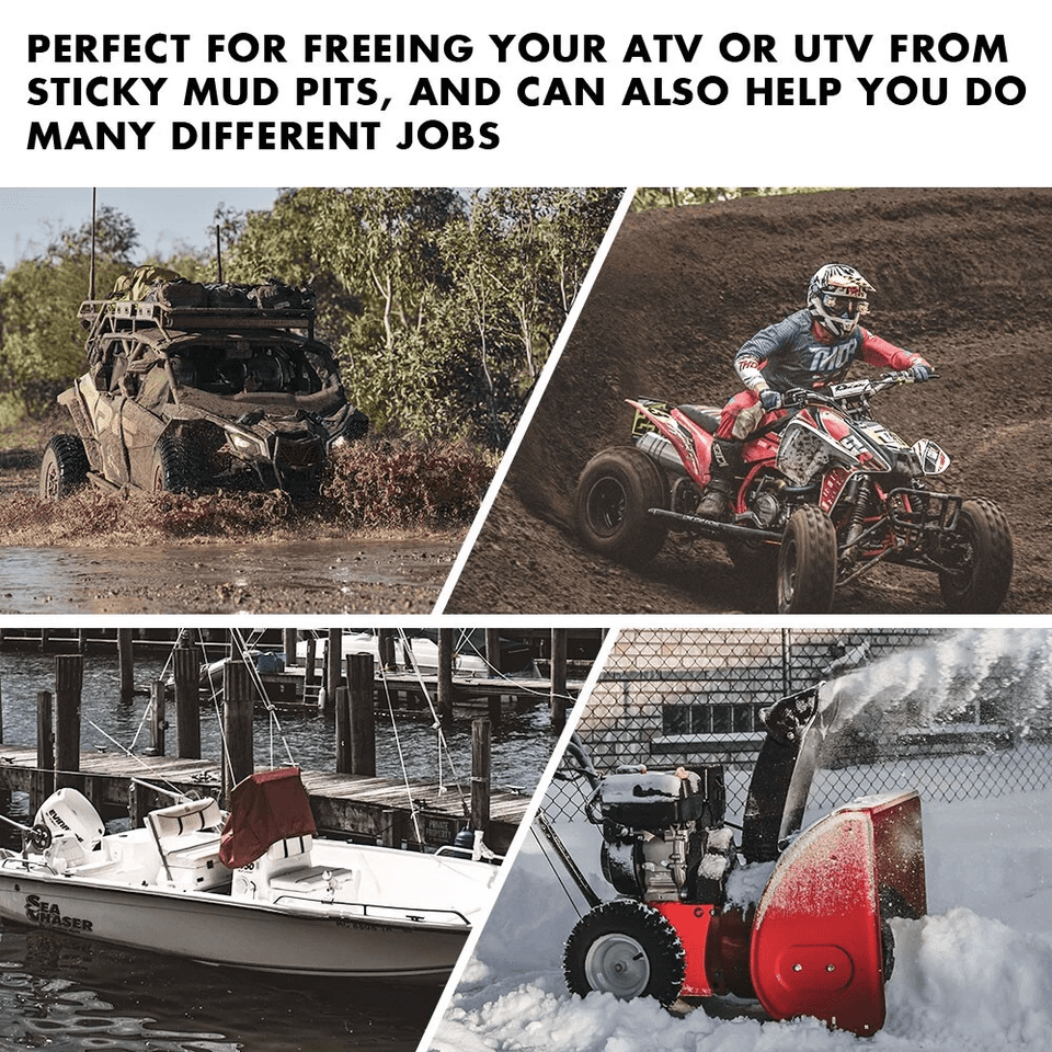 X-BULL Electric Winch 12V 3000 lb Synthetic Rope for ATV UTV Off-Road Recovery (3000 lb) fduv0