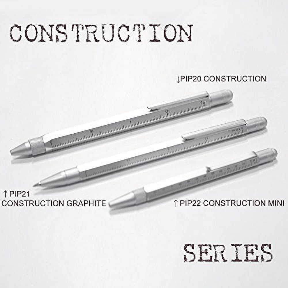 Troika Construction Multi-function Ballpoint Pen with Stylus and Ruler (Titanium Grey, 1 Count) 47jb1