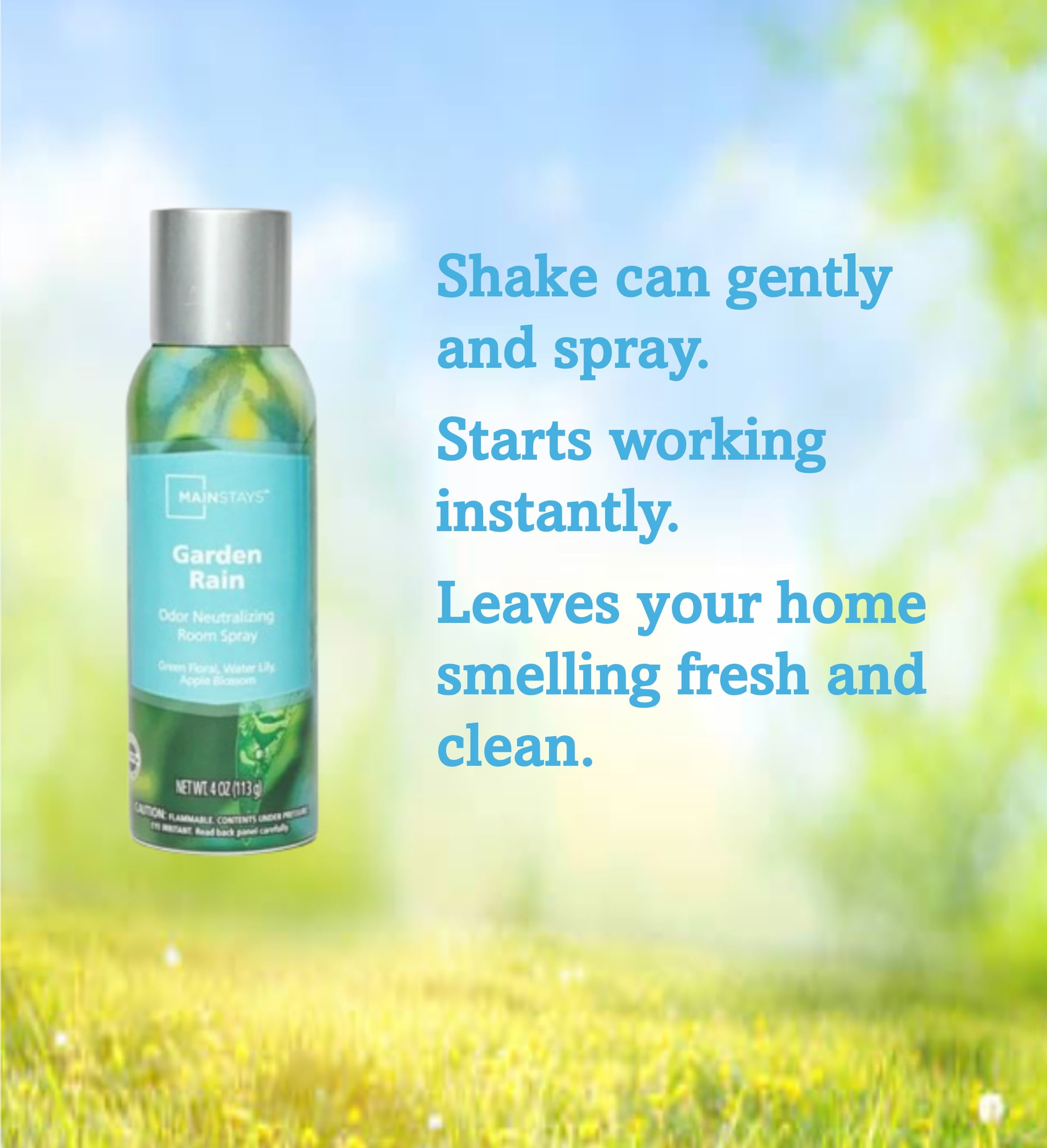 Mainstays Odor Neutralizing Room Spray, Fresh Cotton Scent (4 oz) gcffh