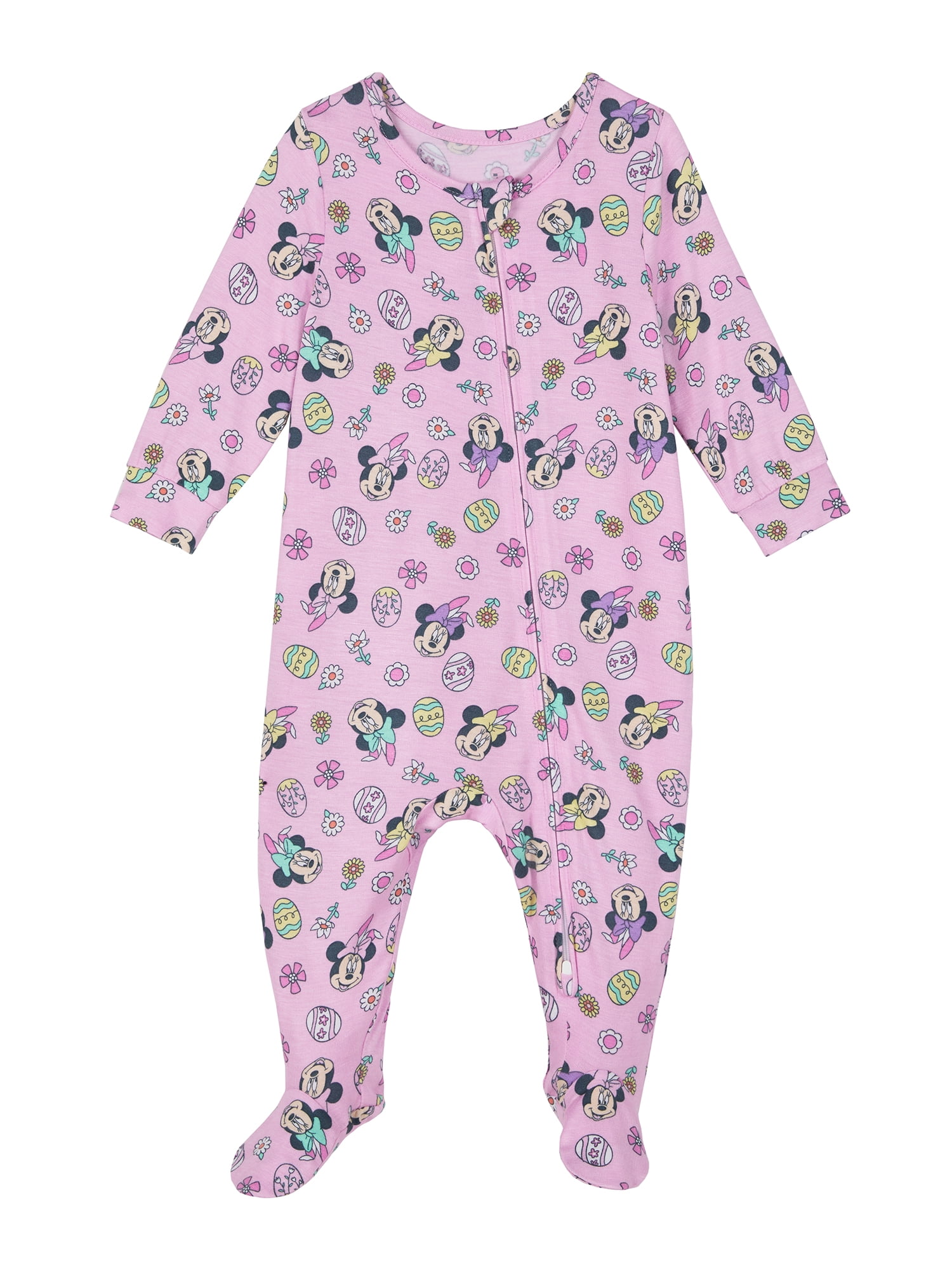 Minnie Mouse Baby Girl Footed Blanket Sleeper Pajamas (Pink, 0-9 Months) r2i63