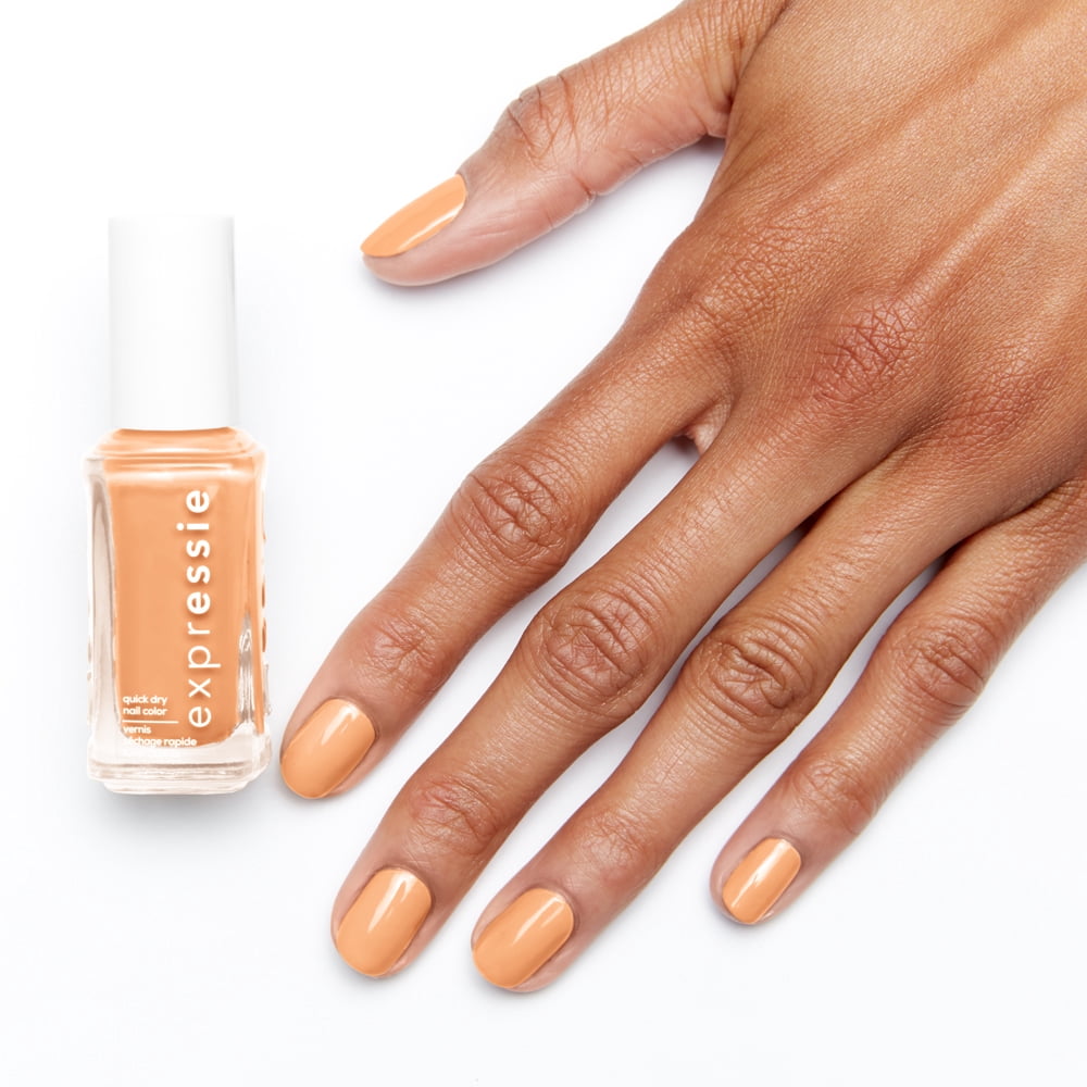 essie Expressie Quick Dry Vegan Nail Polish, Apricot Yellow (0.33 fl oz) apht8