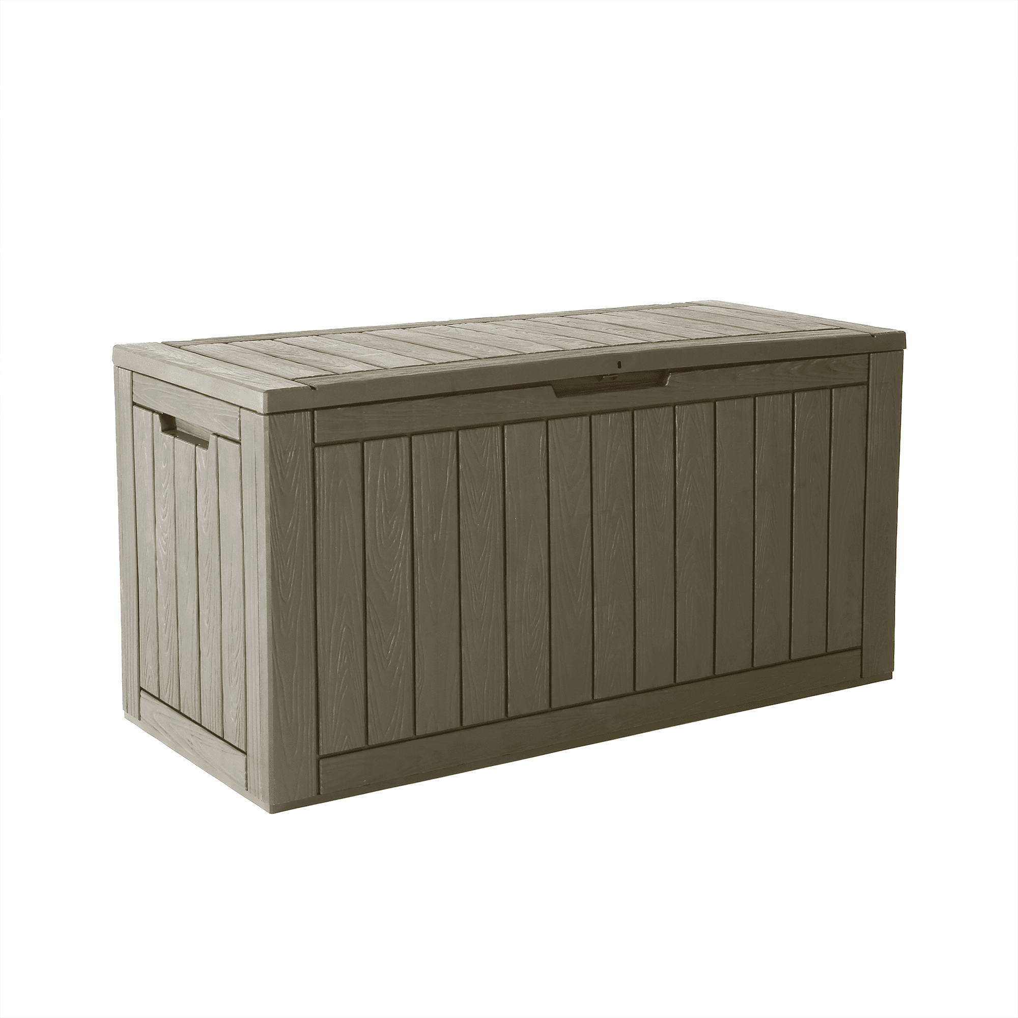 Bifanuo 100 Gallon Resin Deck Box, Waterproof Outdoor Storage Container for Patio Furniture Cushions (Grey, 47 in x 21 in x 24 in) shpa0