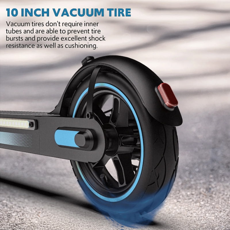 TOXOZERS Electric Scooter with 10-inch Tires, 350W Motor, 19 MPH Max Speed, App Connectivity (Black, 19 Miles Range) knhu2