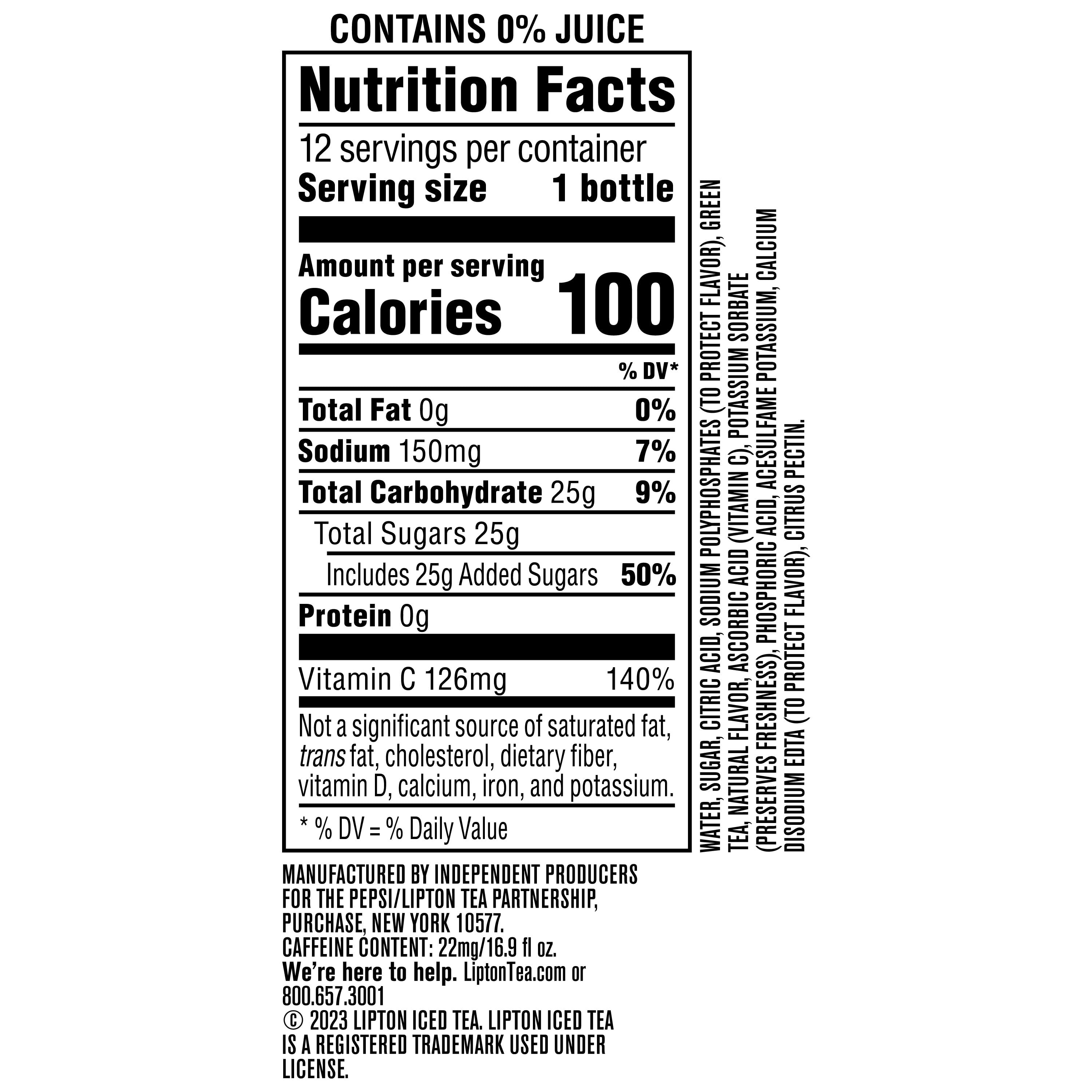 Lipton Green Tea Citrus Iced Tea, Refreshing Caffeinated Beverage (Green, 12 Pack of 16.9 fl oz) zbryf