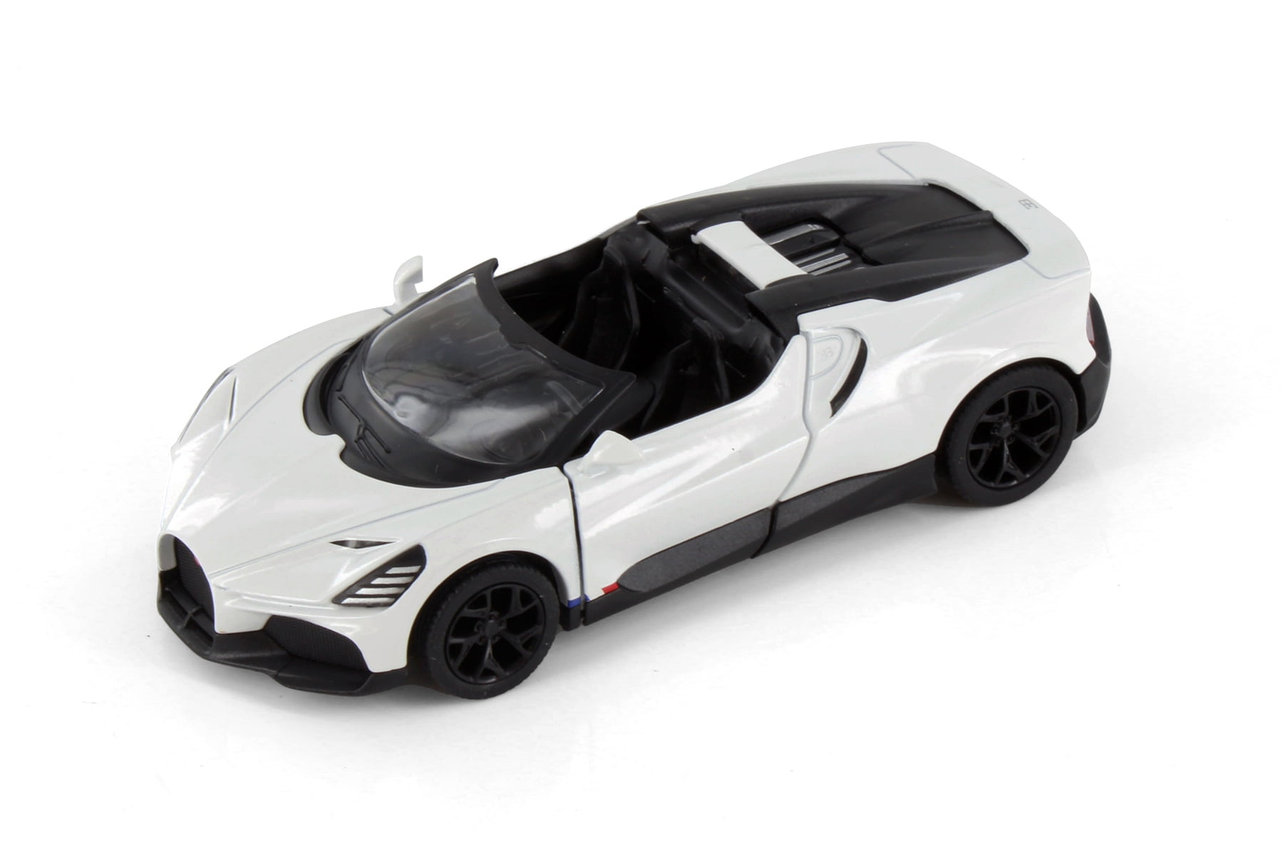 Kinsmart Bugatti Mistral Diecast Model Sports Car Set (Assorted Colors, 12 Pack, 5 in) fep44