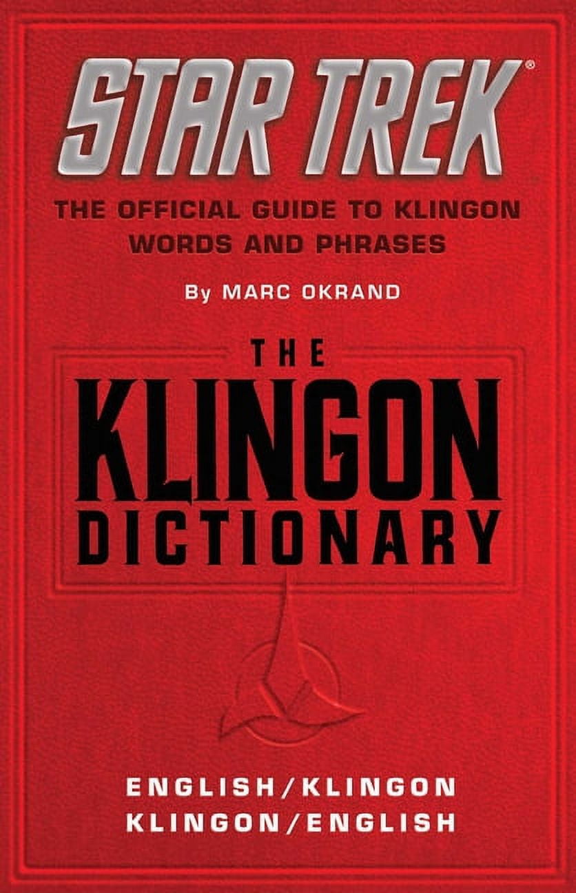 Marc Okrand Star Trek The Klingon Dictionary: The Official Guide to Klingon Words and Phrases (192 Pages) f7nih