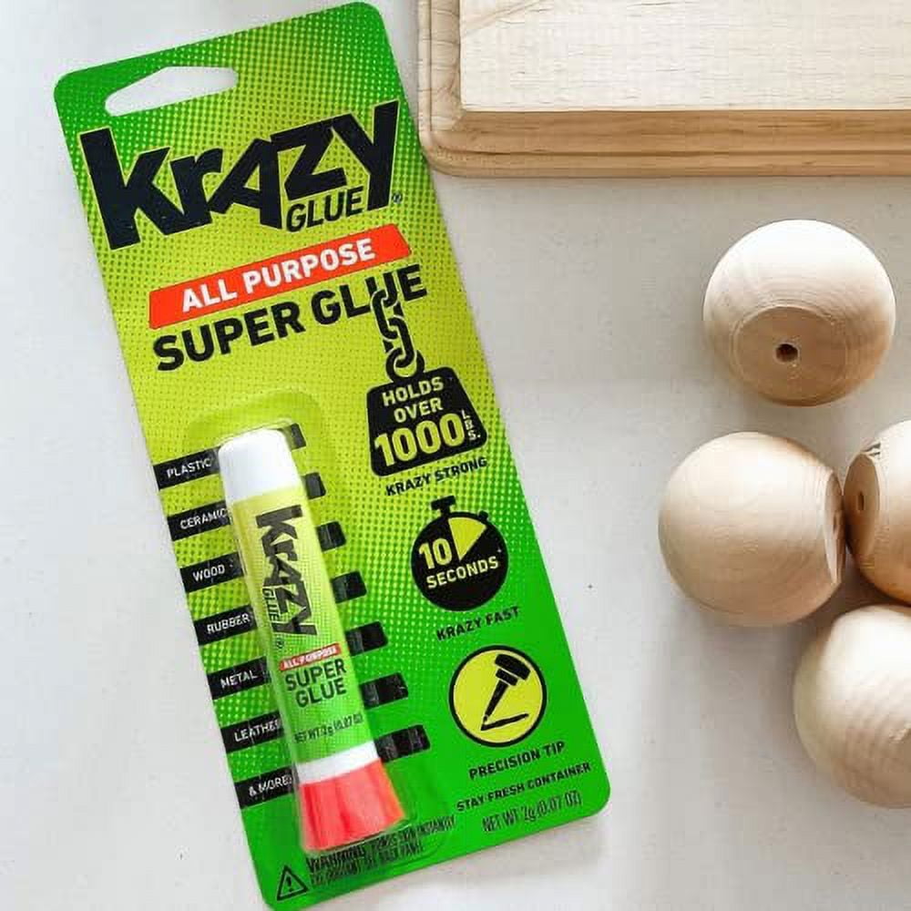 Krazy Glue All Purpose Instant Super Glue (Clear, 3 Piece Pack) q1418 - Image 3