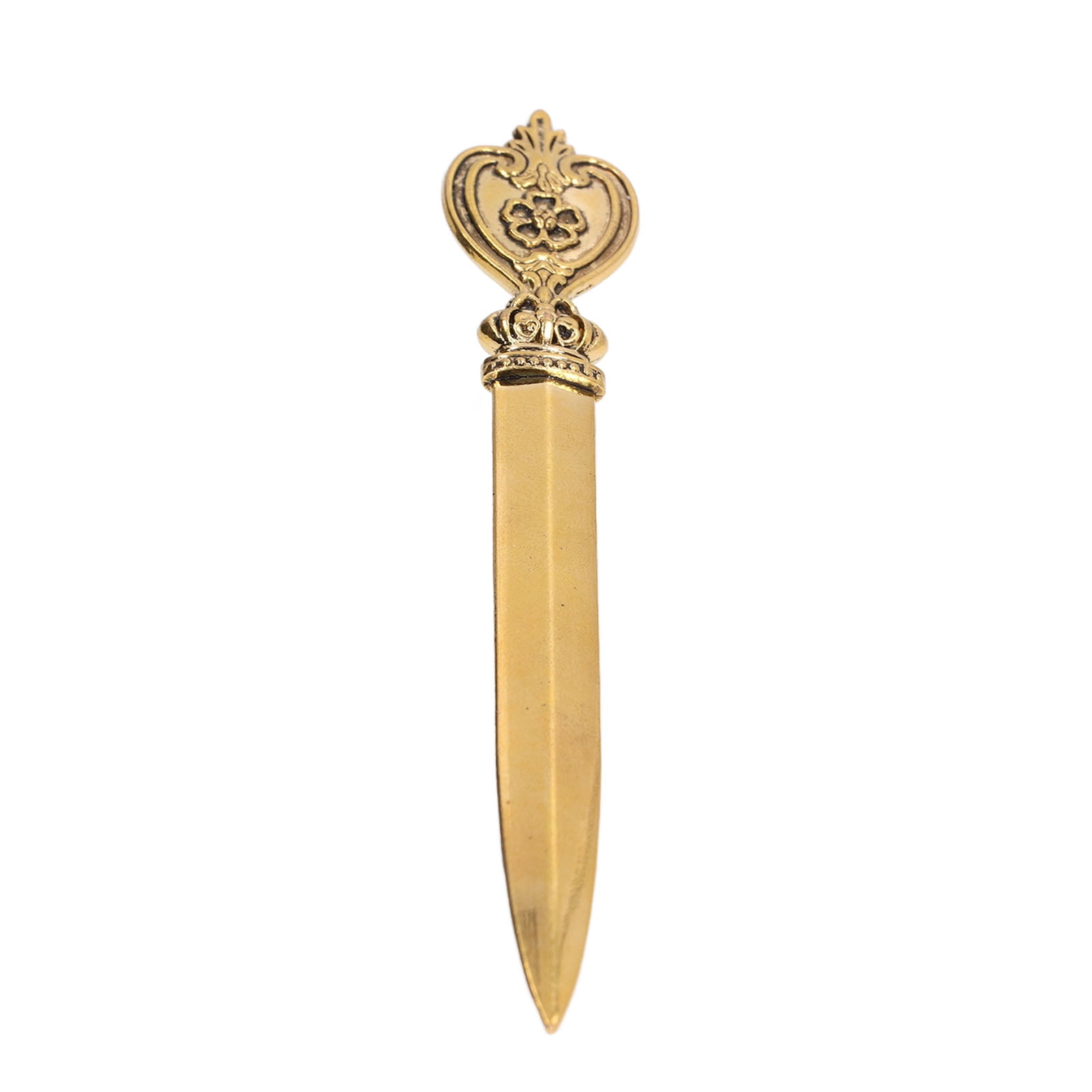 Mgaxyff Retro Elegant Letter Opener, Decorative Zinc Alloy Envelope Slitter (Gold, 6 in) mpr8m