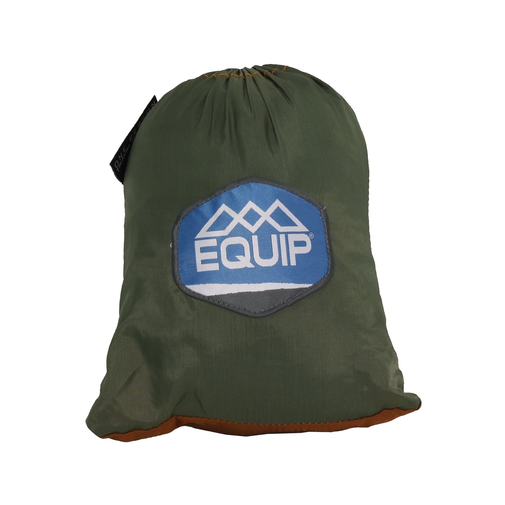 Equip Nylon Portable Camping Travel Hammock, Breathable Lightweight Outdoor Bed (Sage and Rust, 116 in x 59 in) 12cp8