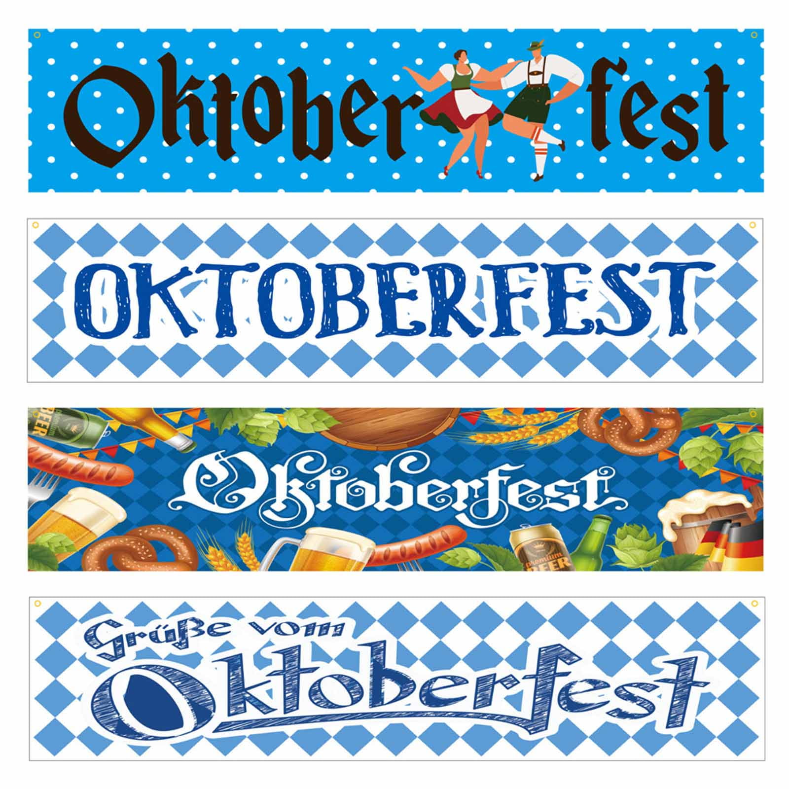 CIYISON Oktoberfest Party Banner Hanging Flag Backdrop Decoration (Multicolor, 1 Pack) ofnv7