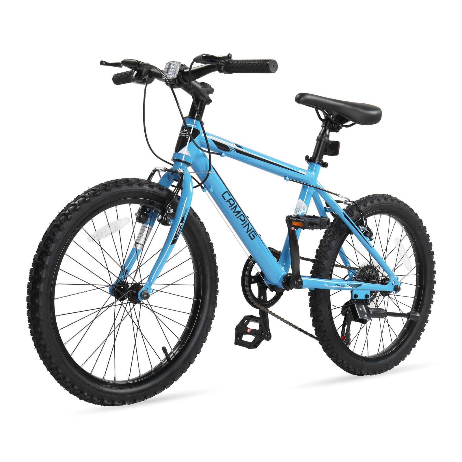 Ktaxon 20-inch Mountain Bike, 7-Speed Bicycle with Dual V-Brakes (Black, 20 in) xbvla