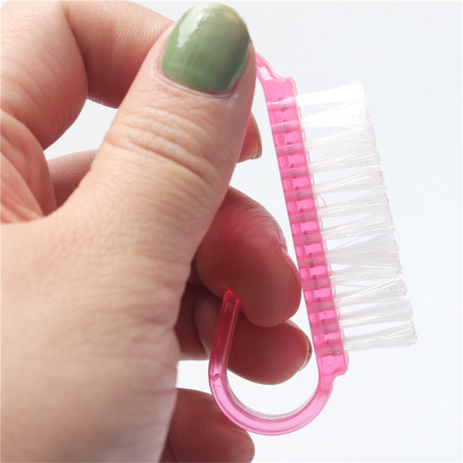 Style& Handle Grip Fingernail Scrub Brush for Hand and Toe Cleaning (Pink, 24 Pack) 4uwgh