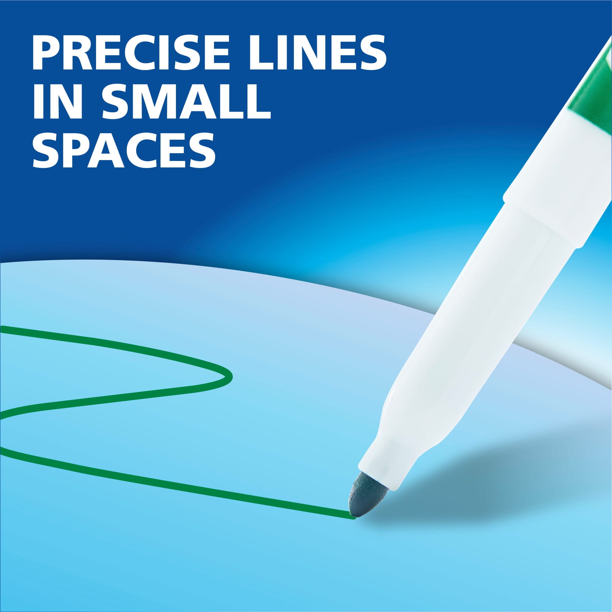 Expo Dry Erase Markers, Fine Tip, Low-Odor Ink for Whiteboards (Black, 4 Count) dvpf6