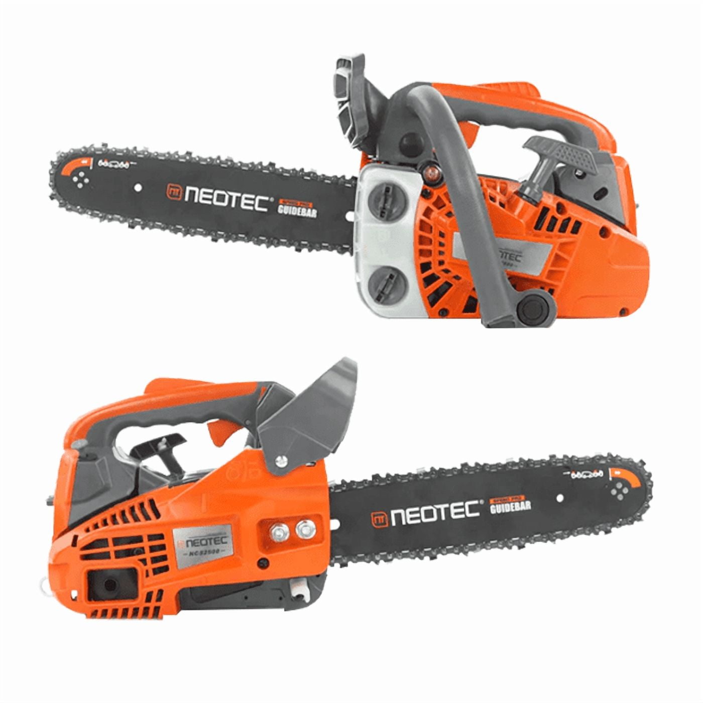 Neotec 25.4cc Gas Powered Top Handle Chainsaw for Tree Pruning and Wood Cutting (Grey, 12 in) 08fsn
