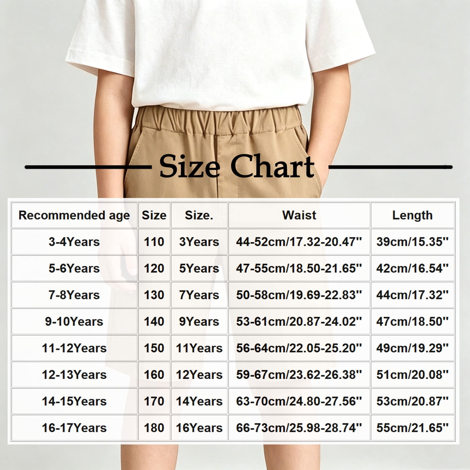 BXJX Boys Casual Shorts, Relaxed Fit Elastic Waist School Uniform Shorts (Navy, 14/16T) ejhe0