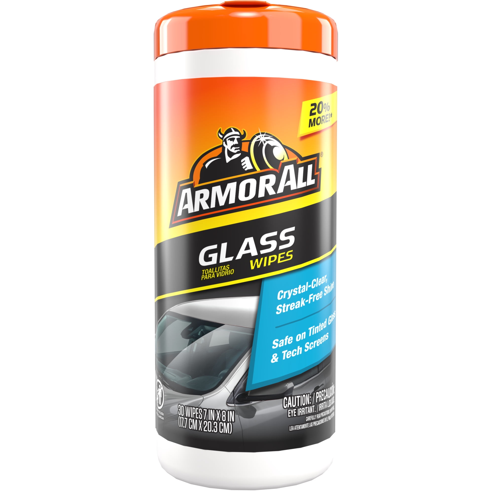 Armor All Automotive Glass Cleaner Wipes, Ammonia-Free Streak-Free Formula (30 Count, 2 Pack) atyyz