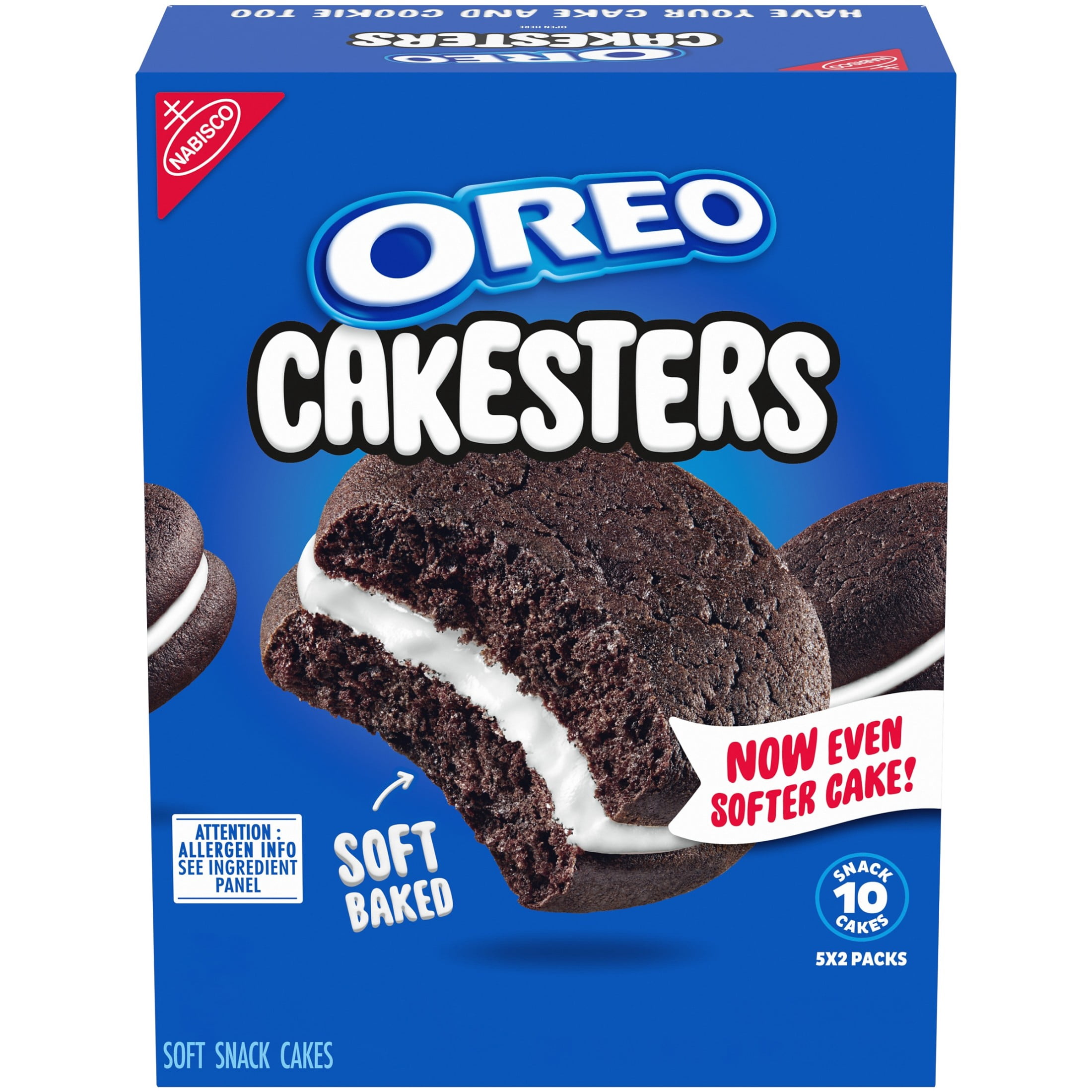 OREO Cakesters Soft Snack Cakes, Chocolate Sandwich Cookie Flavor, (6 Pack, 10.1 oz Total) bo281