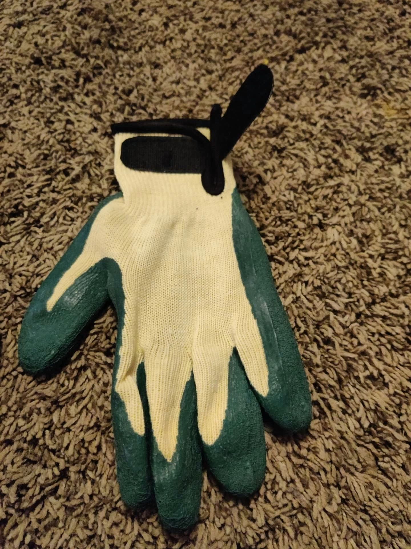 PURELY Forester Super Grip Work Garden Gloves with Wrist Closure (Black, Large, 2 Pack) hisv2