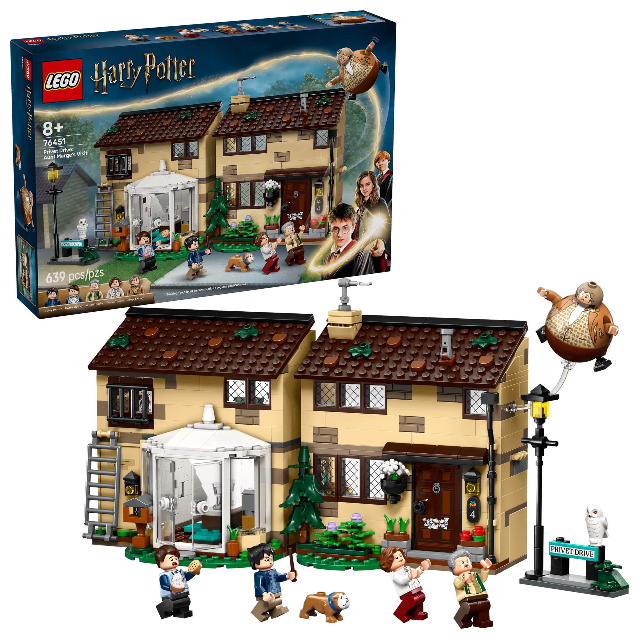 LEGO Harry Potter Privet Drive: Aunt Marge’s Visit Building Set (639 Pieces) fcz8f