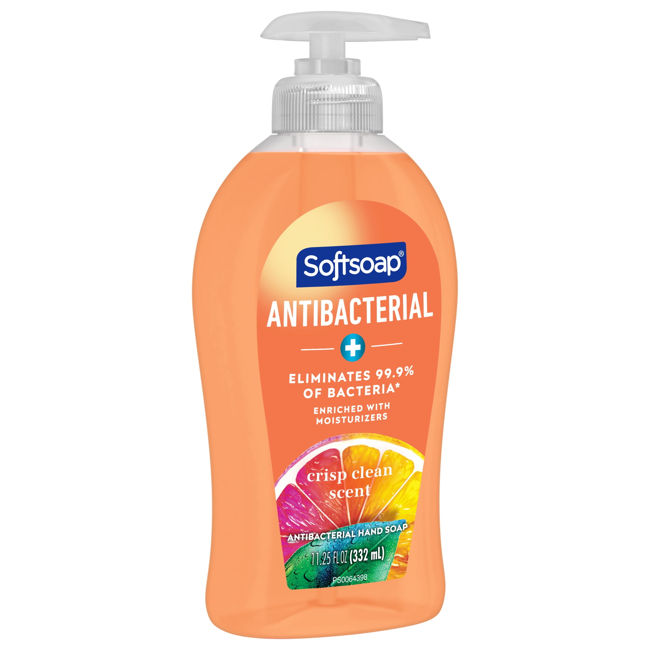 Softsoap Antibacterial Liquid Hand Soap, Crisp Clean, Moisturizing Formula (Clear, 11.25 fl oz) lcpe2