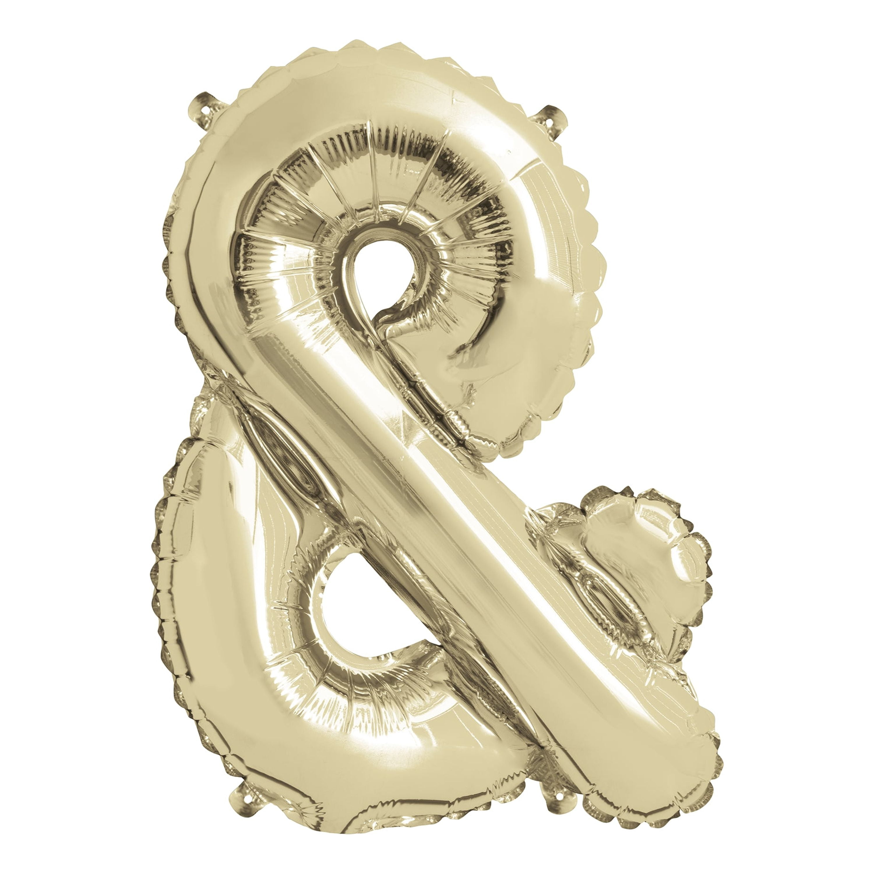 Way To Celebrate Foil Ampersand Balloon, Gold Party Decoration (14 in) i0het