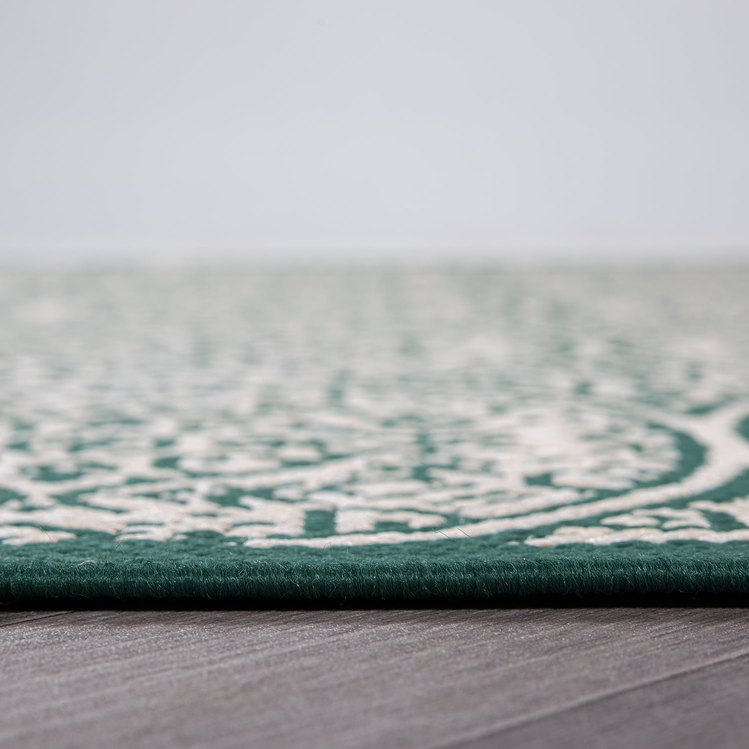 World Rug Gallery Transitional Floral Circles Indoor/Outdoor Area Rug (Green, 5 ft x 7 ft) j5wii