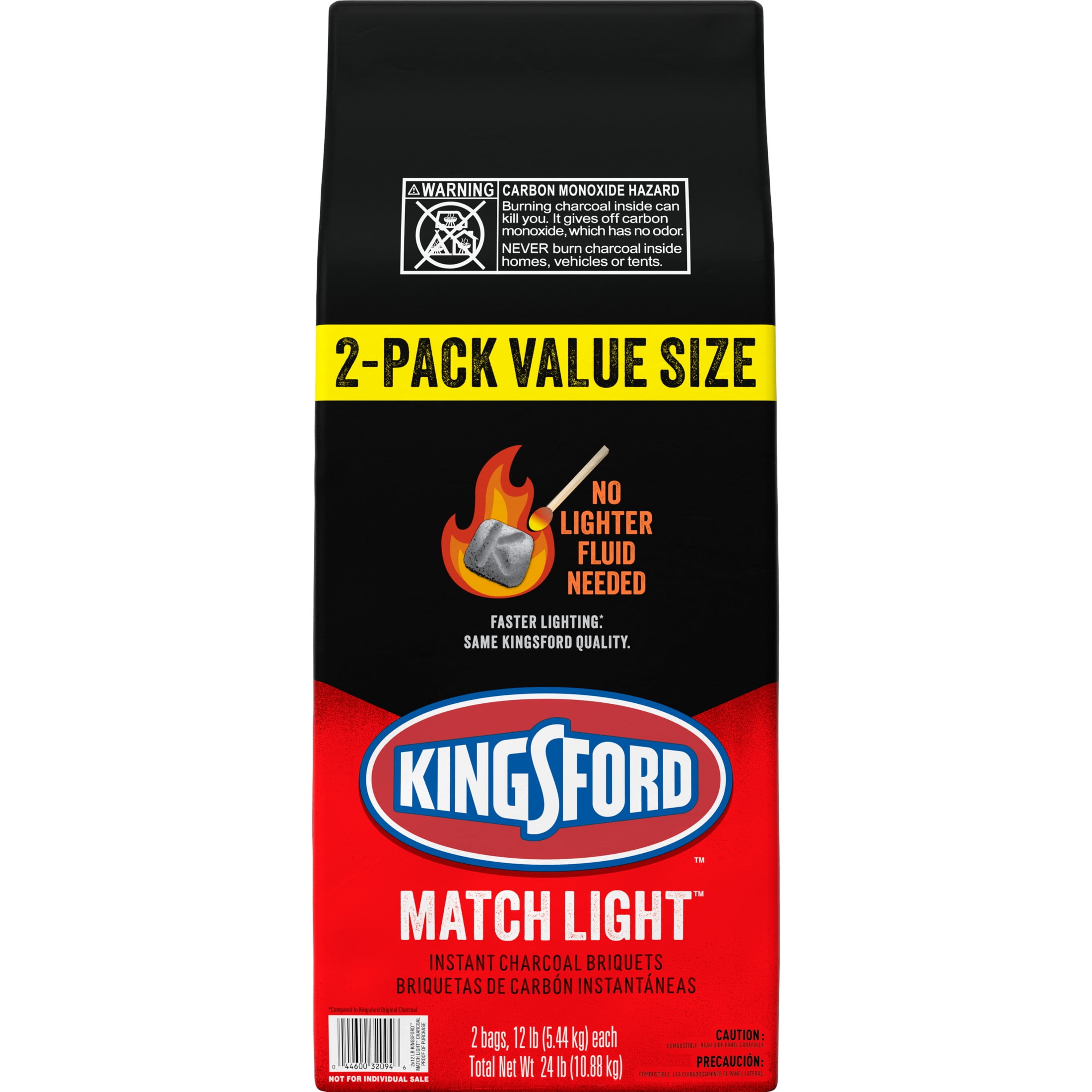 Kingsford Match Light Charcoal Briquets, Fast-Lighting BBQ Fuel (24 lb, 2 Pack) ypa38 - Image 11