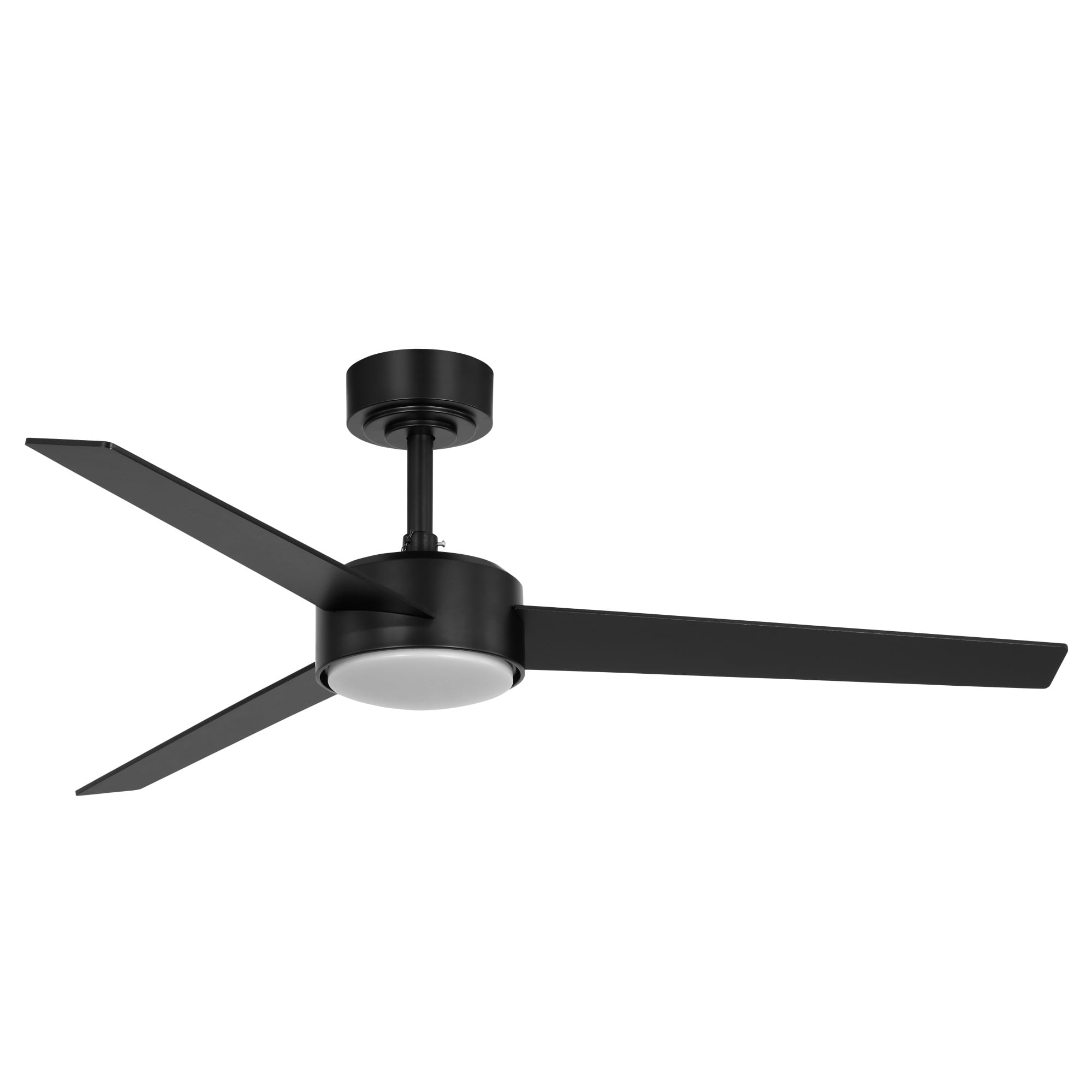 Mainstays 52-Inch Ceiling Fan with Integrated LED Light and Remote Control (Black, 52 in) ehlqo