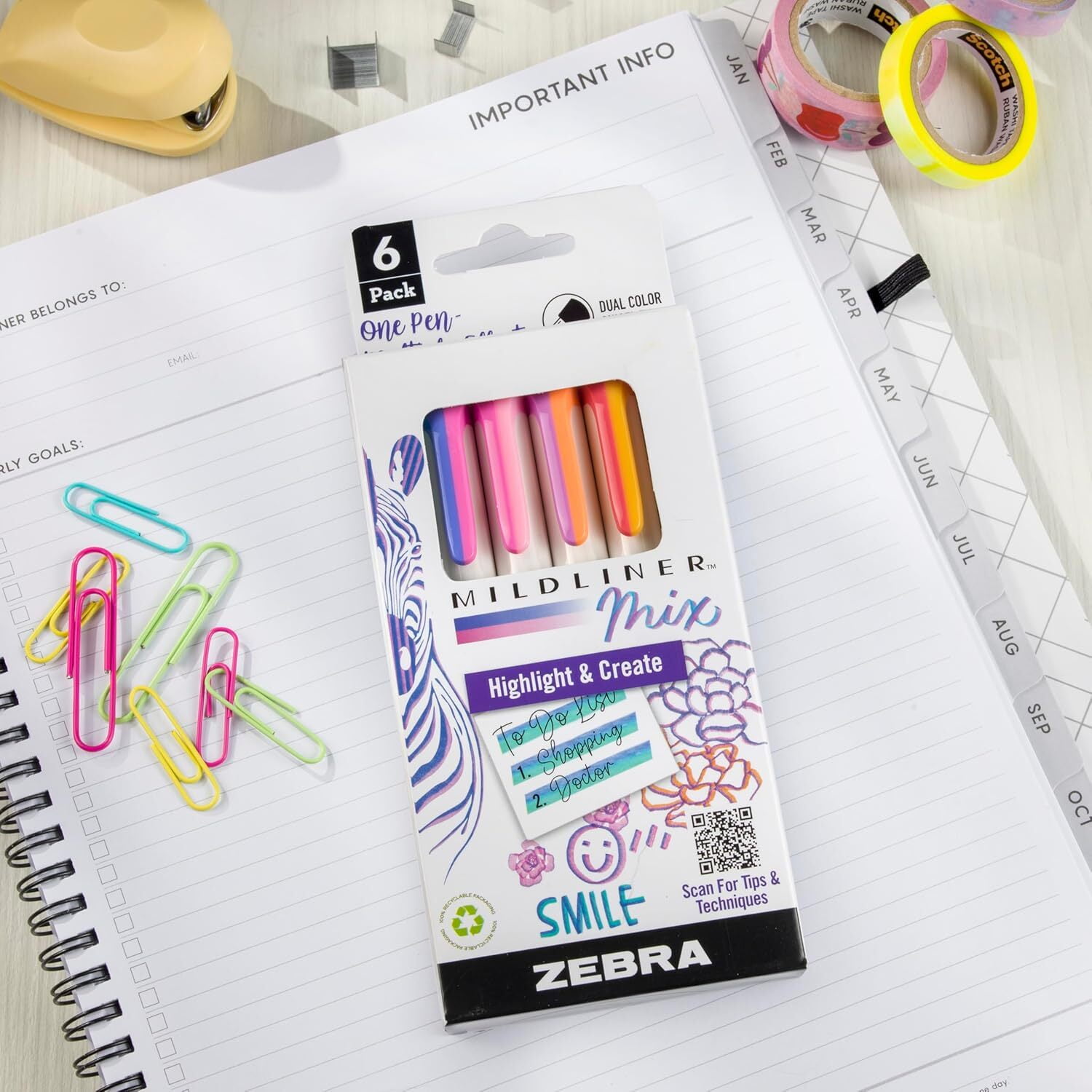 Zebra Sarasa Clip Vintage Gel Retractable Pens (Assorted Dark Colors, 5-Pack) dbner