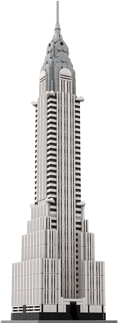 OHMYGO Chrysler Building Architecture Model Building Blocks Set (1207 Pieces) 5wcud