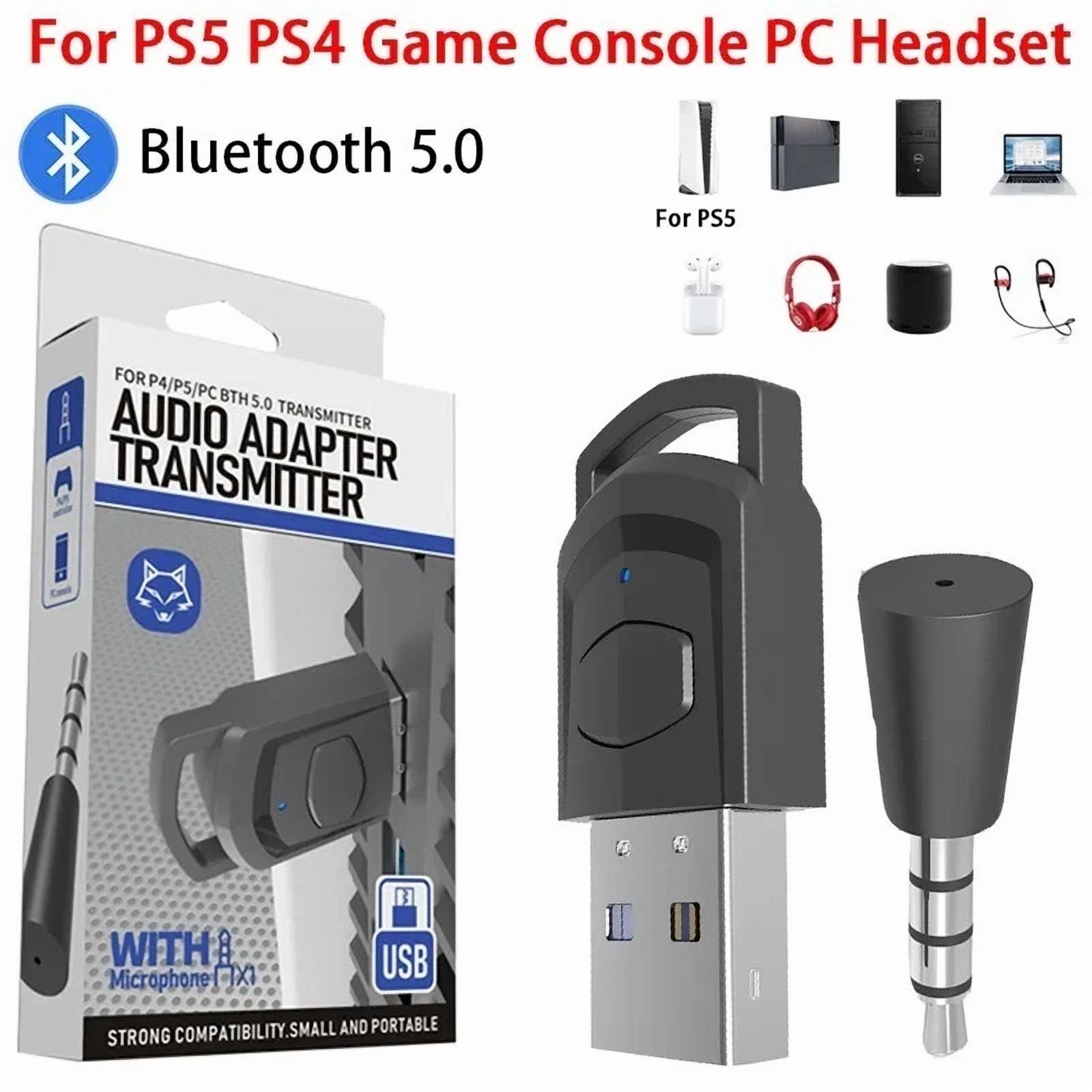 YANI Bluetooth USB Audio Adapter for PS5 PS4 Switch PC (Wireless HiFi Receiver) e8lhb