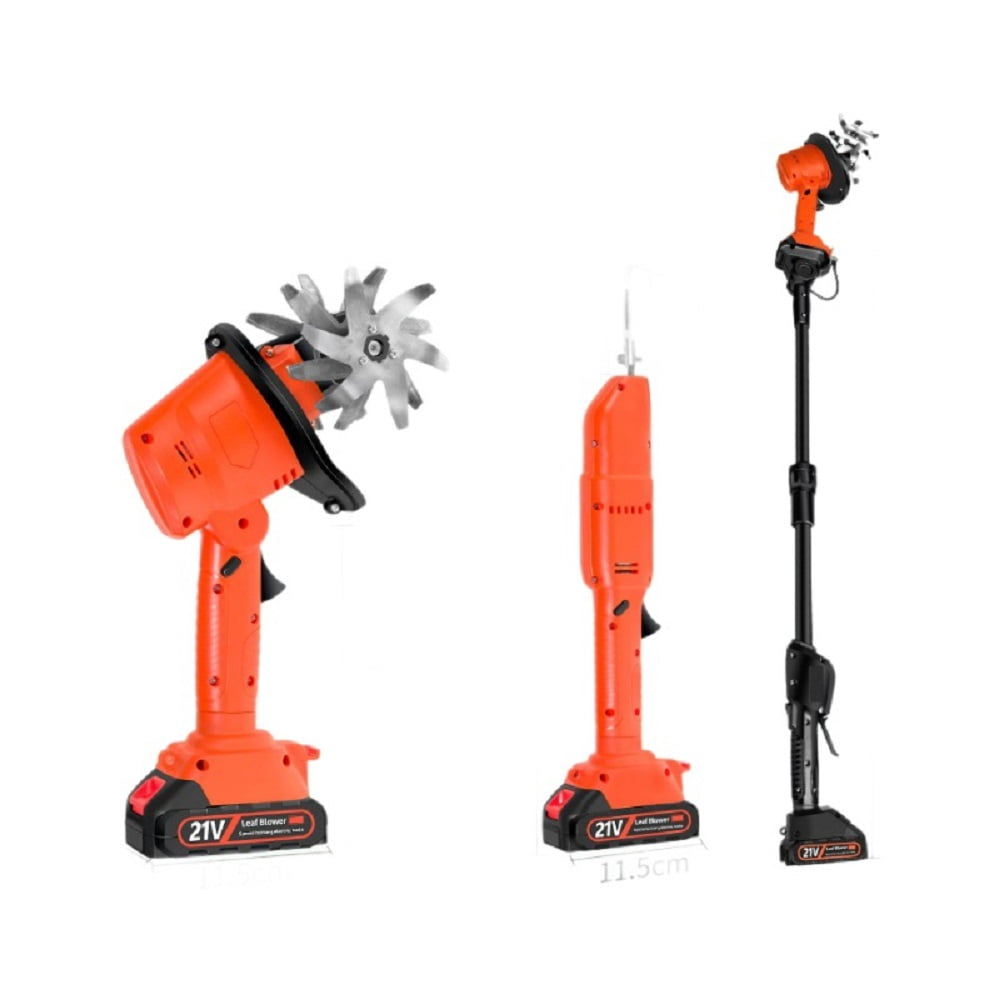 Beiou 24V Cordless Electric Tiller Cultivator, Portable Garden Rototiller with Extension Rod (4 in Tilling Width) nzinm