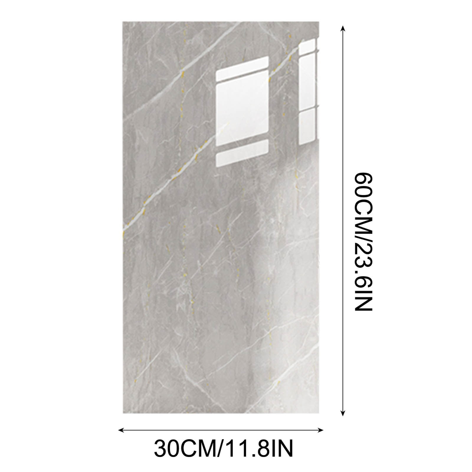 Harpi Imitation Tile Peel and Stick Wall Panel Decorative Wallpaper (11.8 in x 23.6 in) 4vume