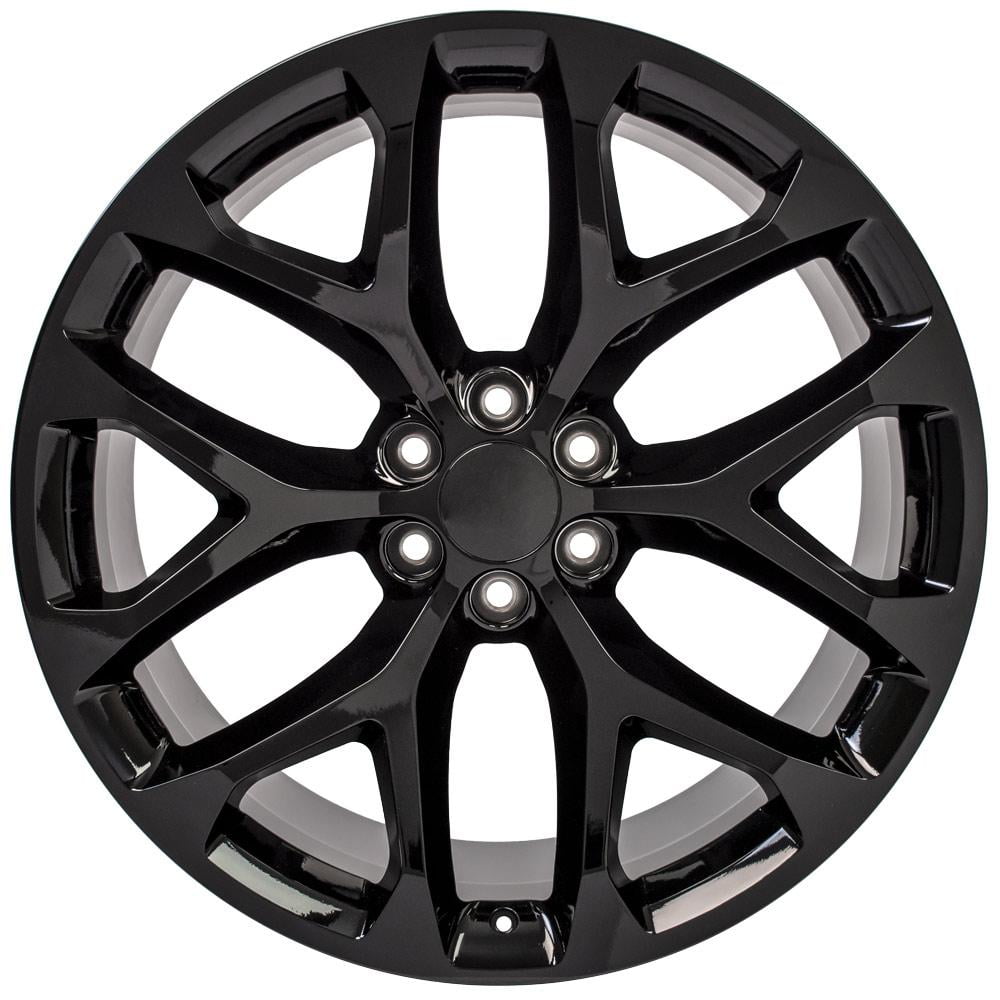OE Wheels CV98 Snowflake Rim (Gloss Black, 24x10 in) 73saz