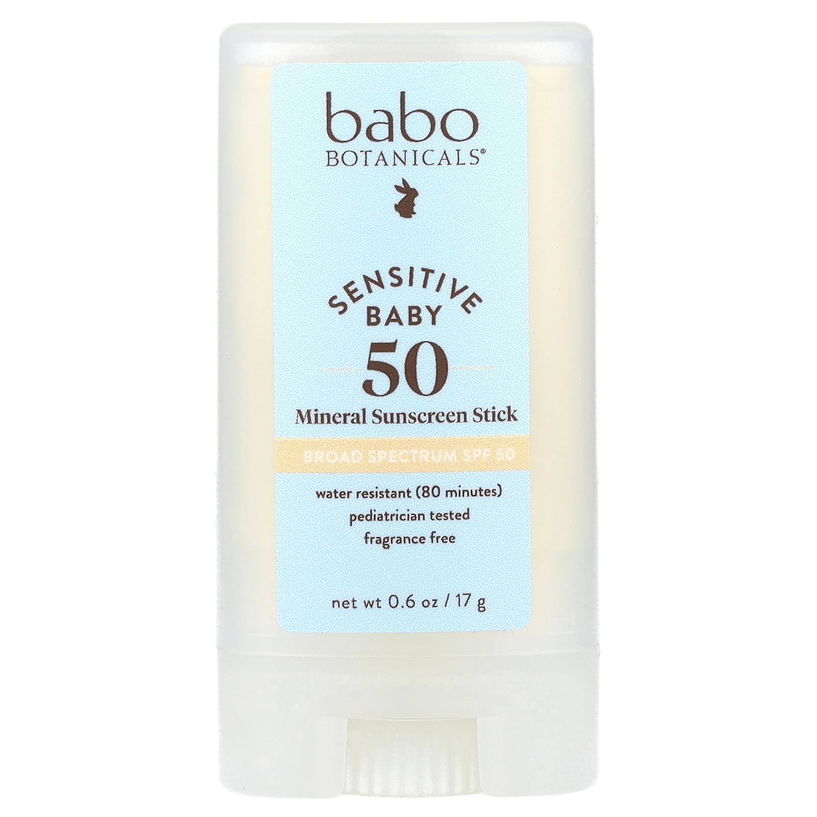 Babo Botanicals Baby Face Mineral Sunscreen SPF 50 (Clear, 0.6 oz) 7t698