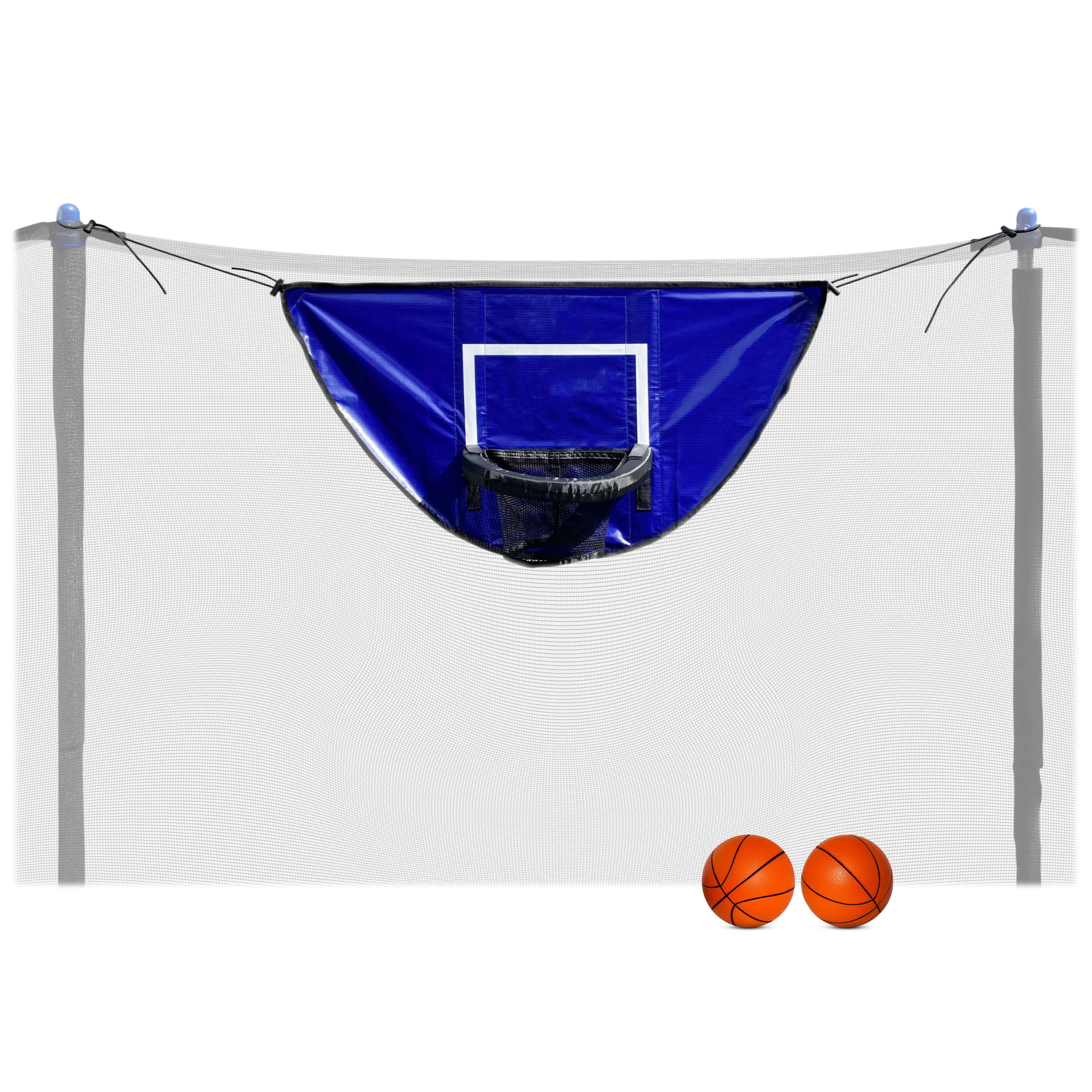 Botabee Trampoline Basketball Hoop Set with Mini Basketballs (Waterproof, Adjustable) vzvmg