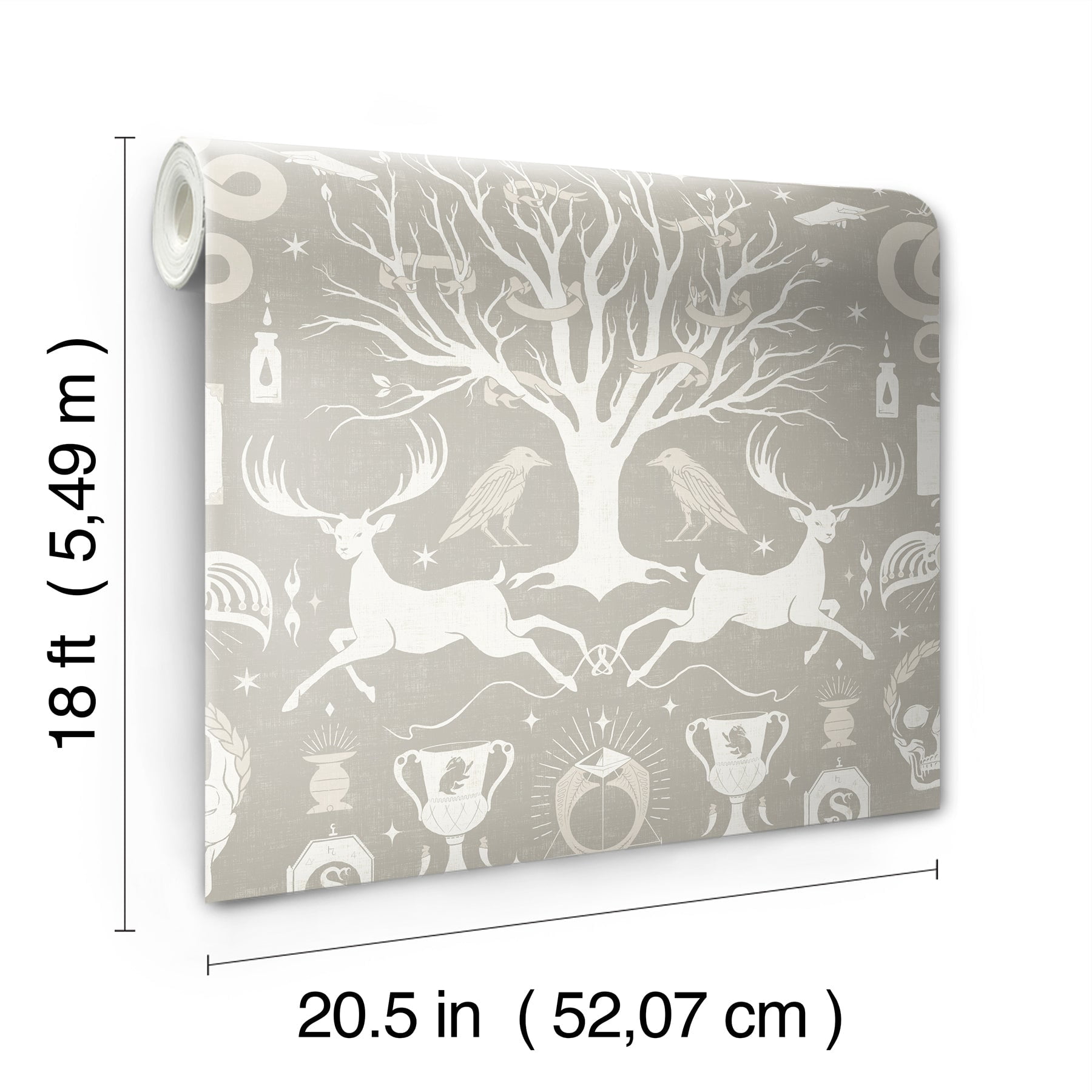 RoomMates Harry Potter Horcrux Peel and Stick Wallpaper (Black, 20.5 in x 18 ft) o1a5y