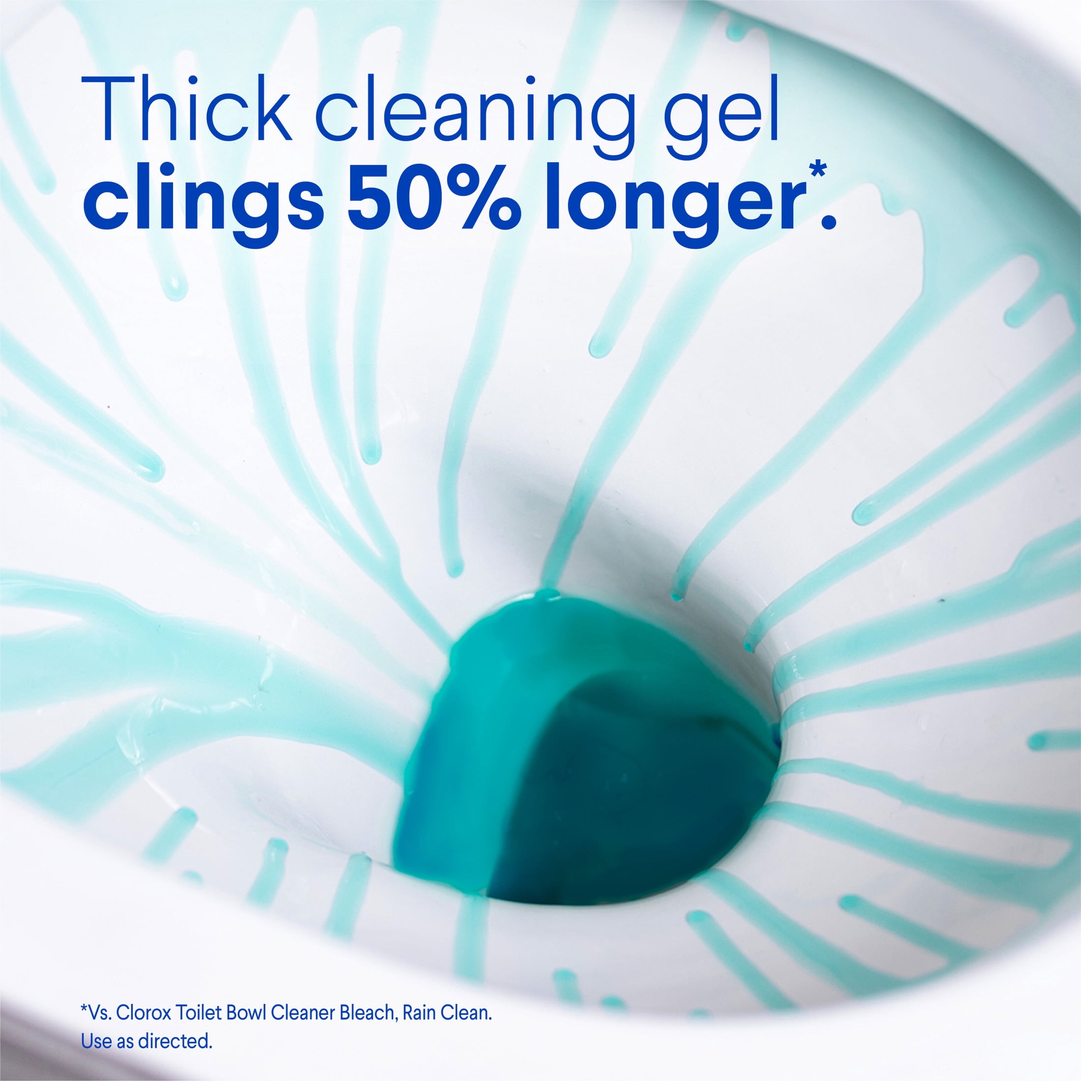 Clorox Toilet Bowl Cleaner Clinging Bleach Gel, Ocean Mist, 24 fl oz (6 Pack) fydlf