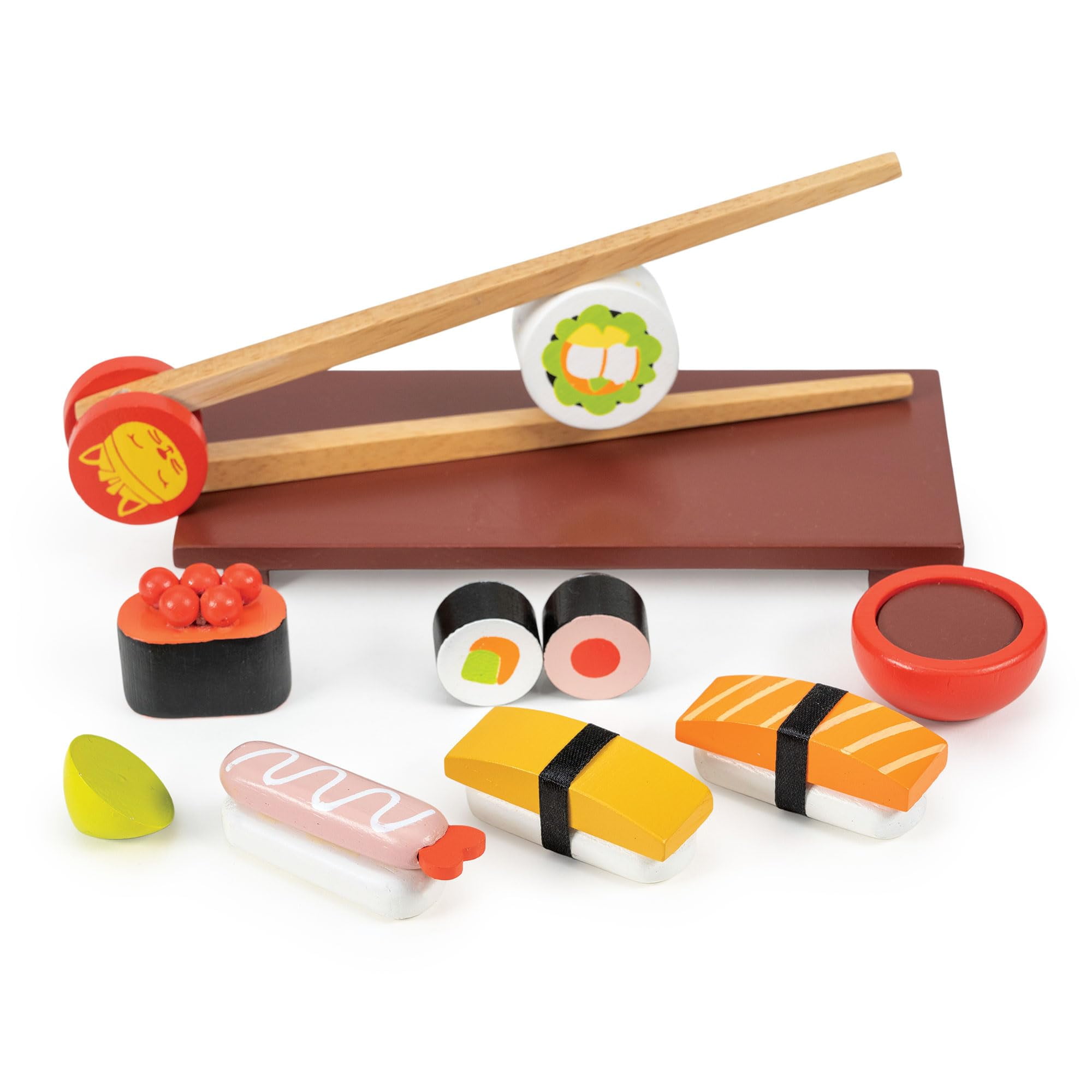 Mentari Wooden Sushi Play Food Set (11-Piece Set) jvh00