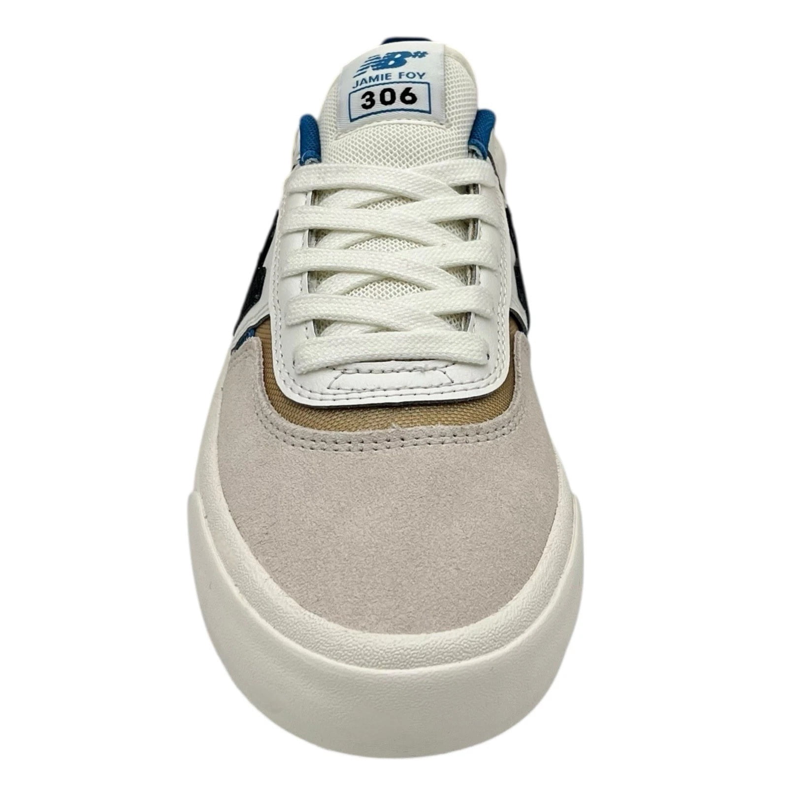New Balance 306 Skateboarding Shoes Durable Low-Top Sneakers (White, 6 US) 6eua4