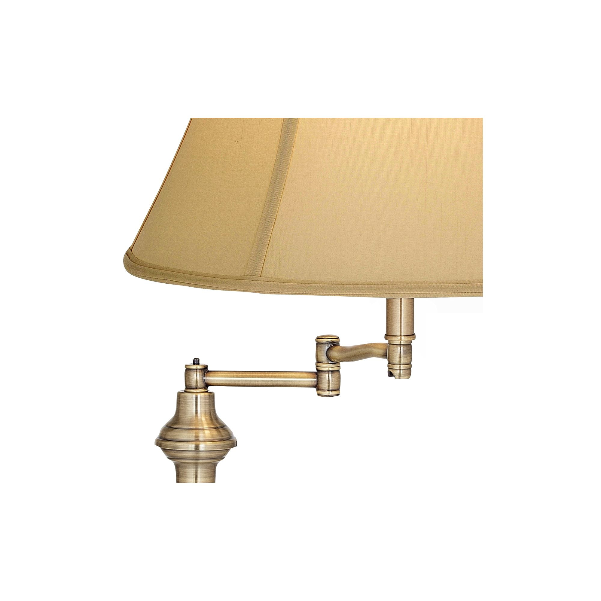 Regency Hill Montebello Vintage Swing Arm Floor Lamp (Antique Brass, 60 in) t85oe